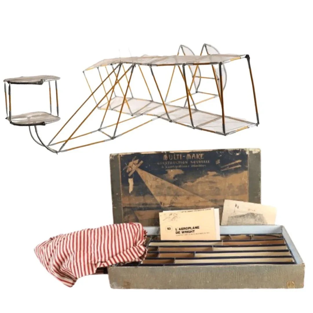 LARGE MODEL BIPLANE WRIGHT BROTHERS MULTIMAKE PLANE - Lot 160