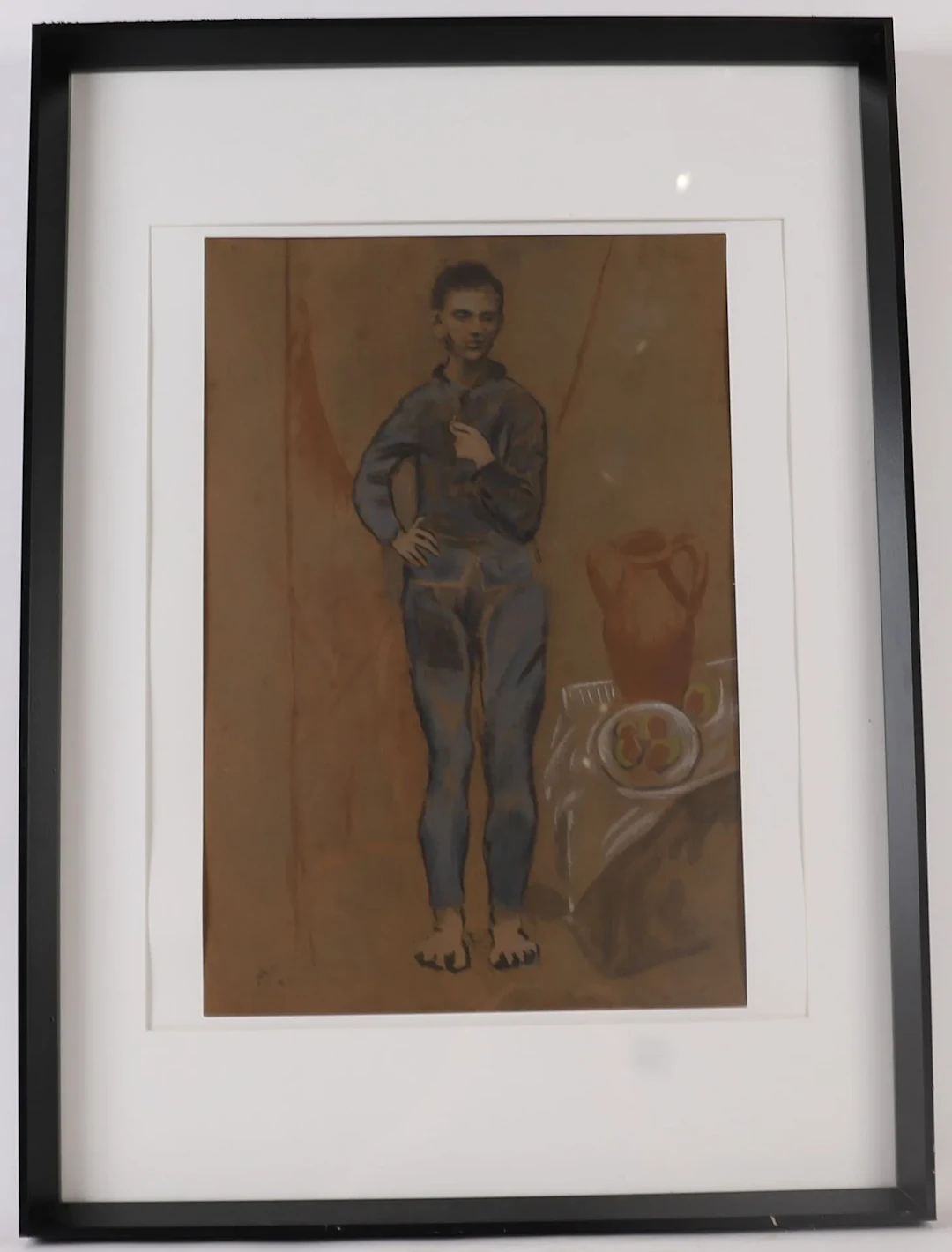PAINTING "YOUNG MAN" after PICASSO, 20th century - Lot 261