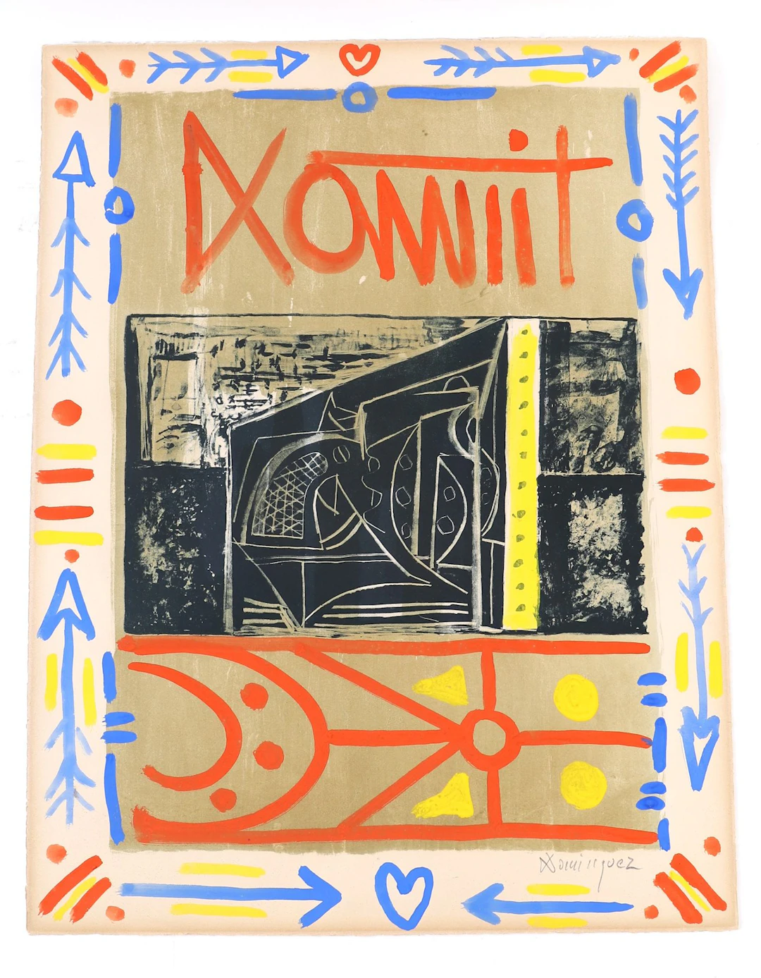 PAINTING "COMPOSITION" by Oscar DOMINGUEZ (1906–1957) - Lot 229