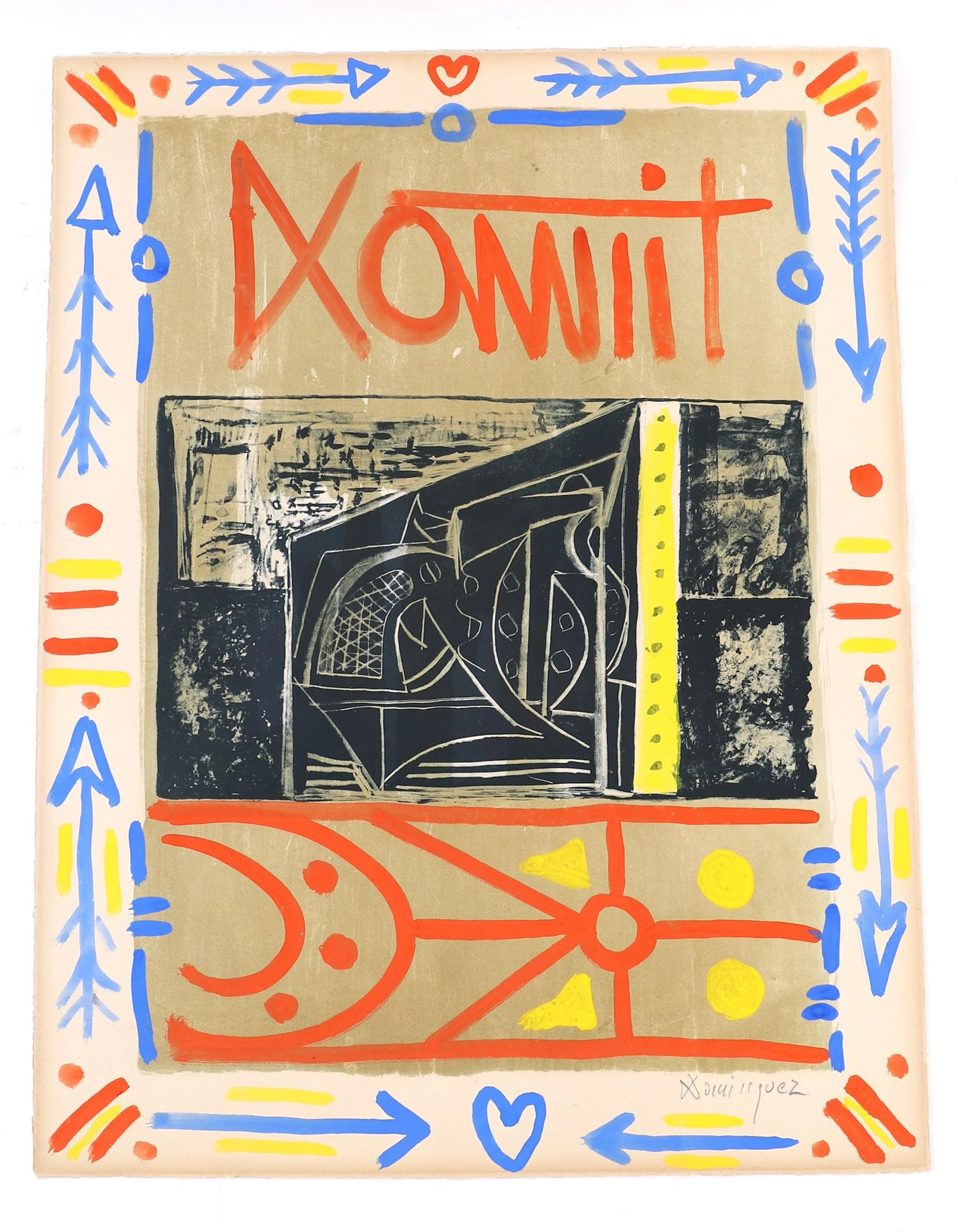 PAINTING "COMPOSITION" by Oscar DOMINGUEZ (1906–1957) - Lot 229