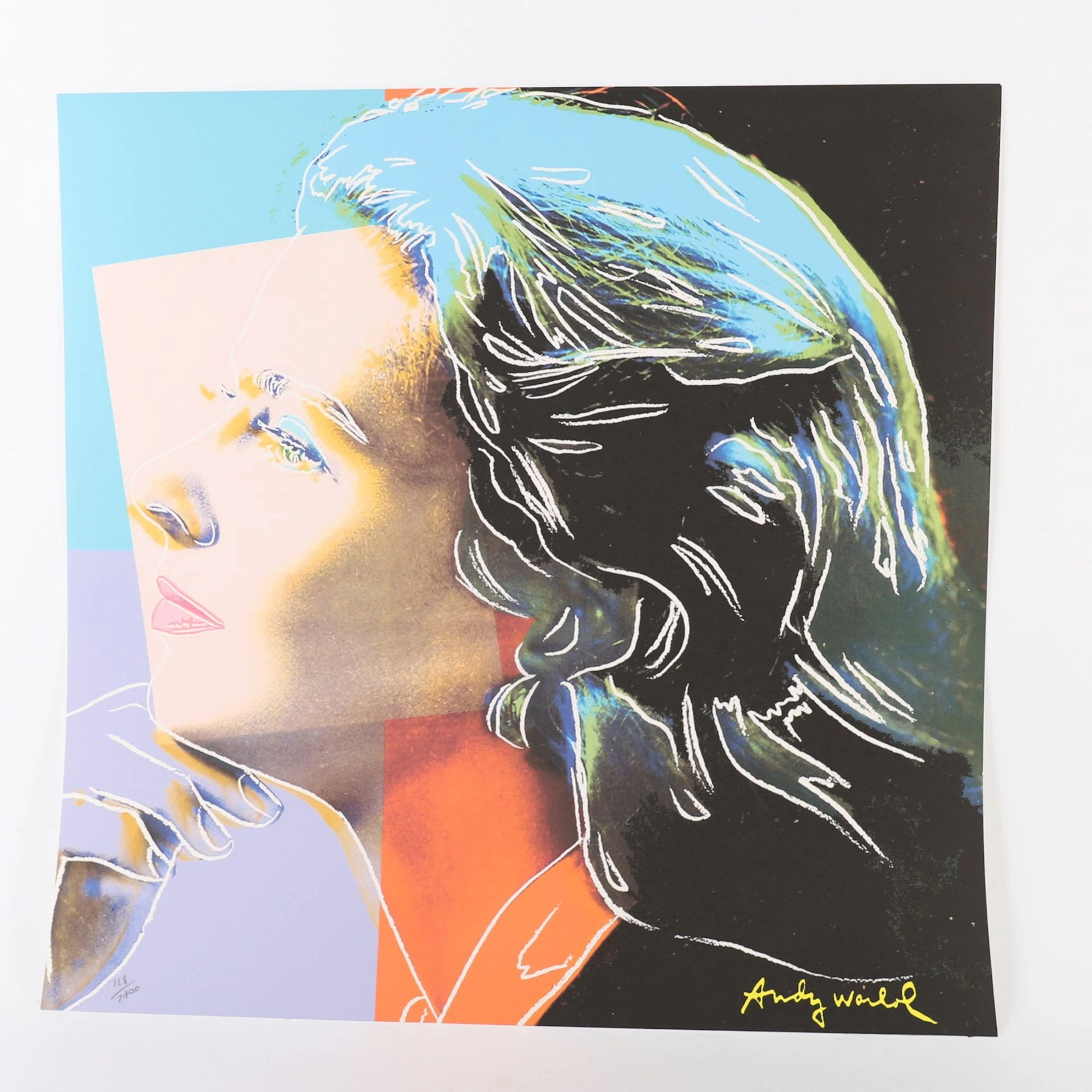 BASED ON AN "INGRID BERGMAN" LITHOGRAPH BY Andy WARHOL (1928 - Lot 191