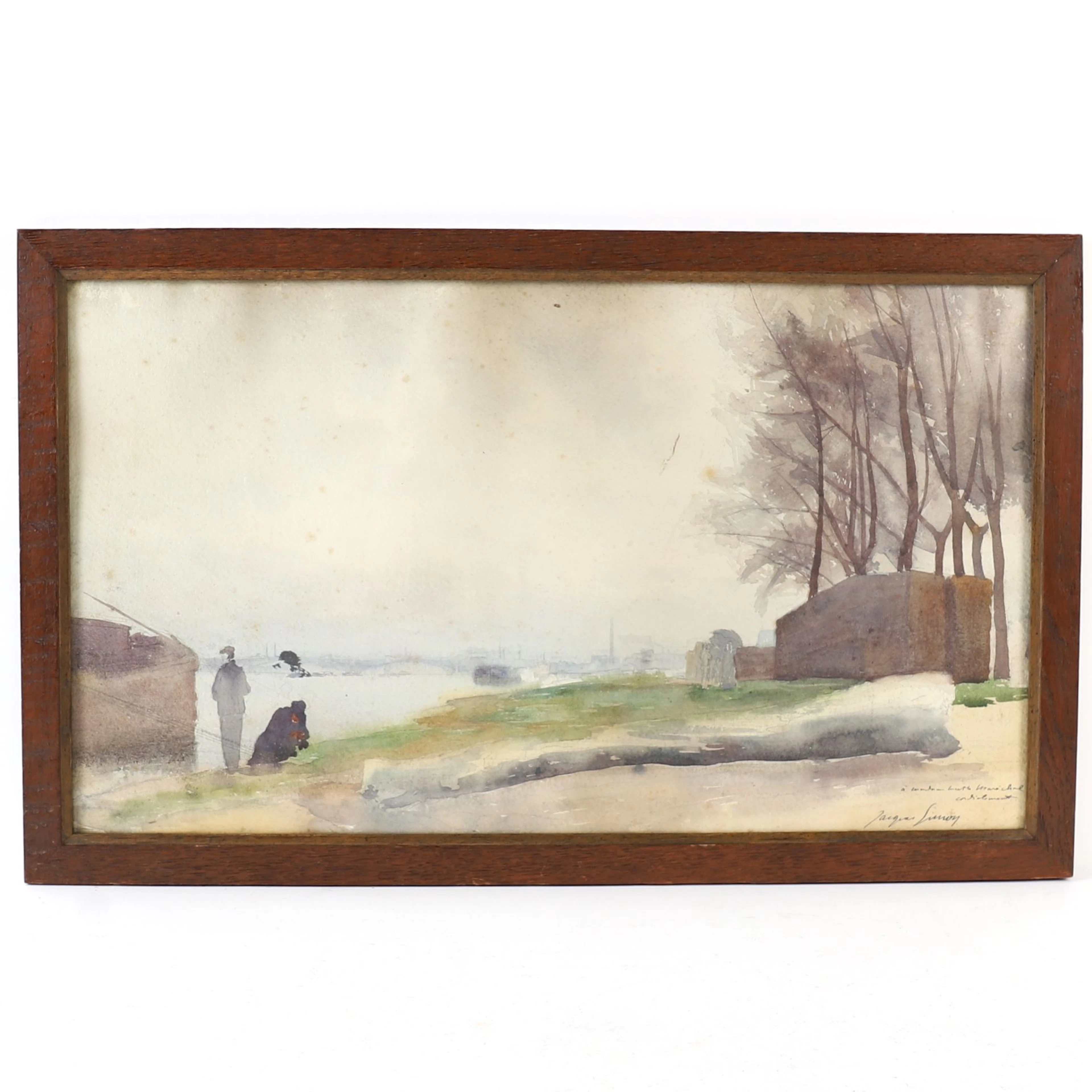 PAINTING "RIVER LANDSCAPE," by Jacques SIMON (1875–1965) - Lot 284