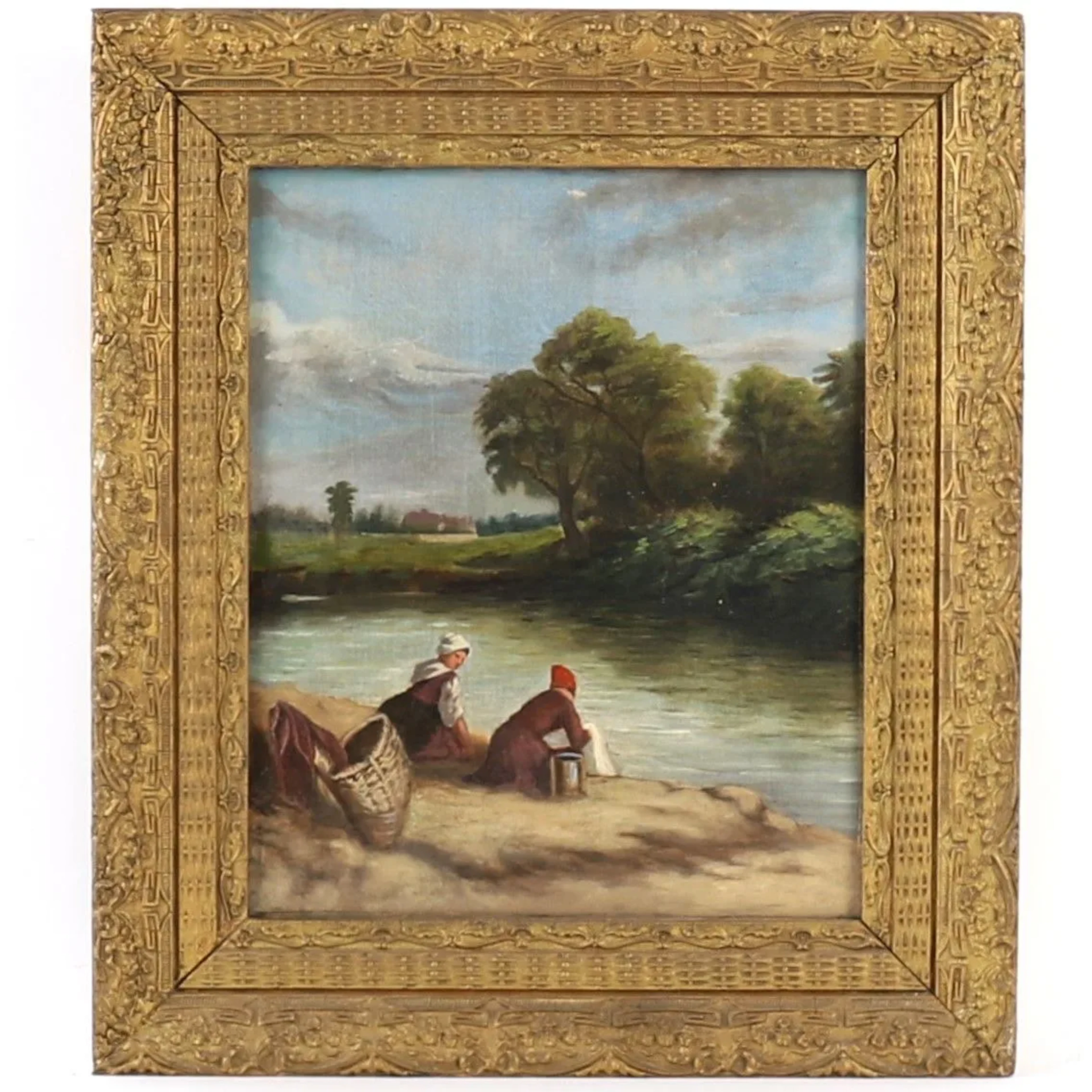 PAINTING "THE LAUNDROSES" 20th CENTURY - Lot 270