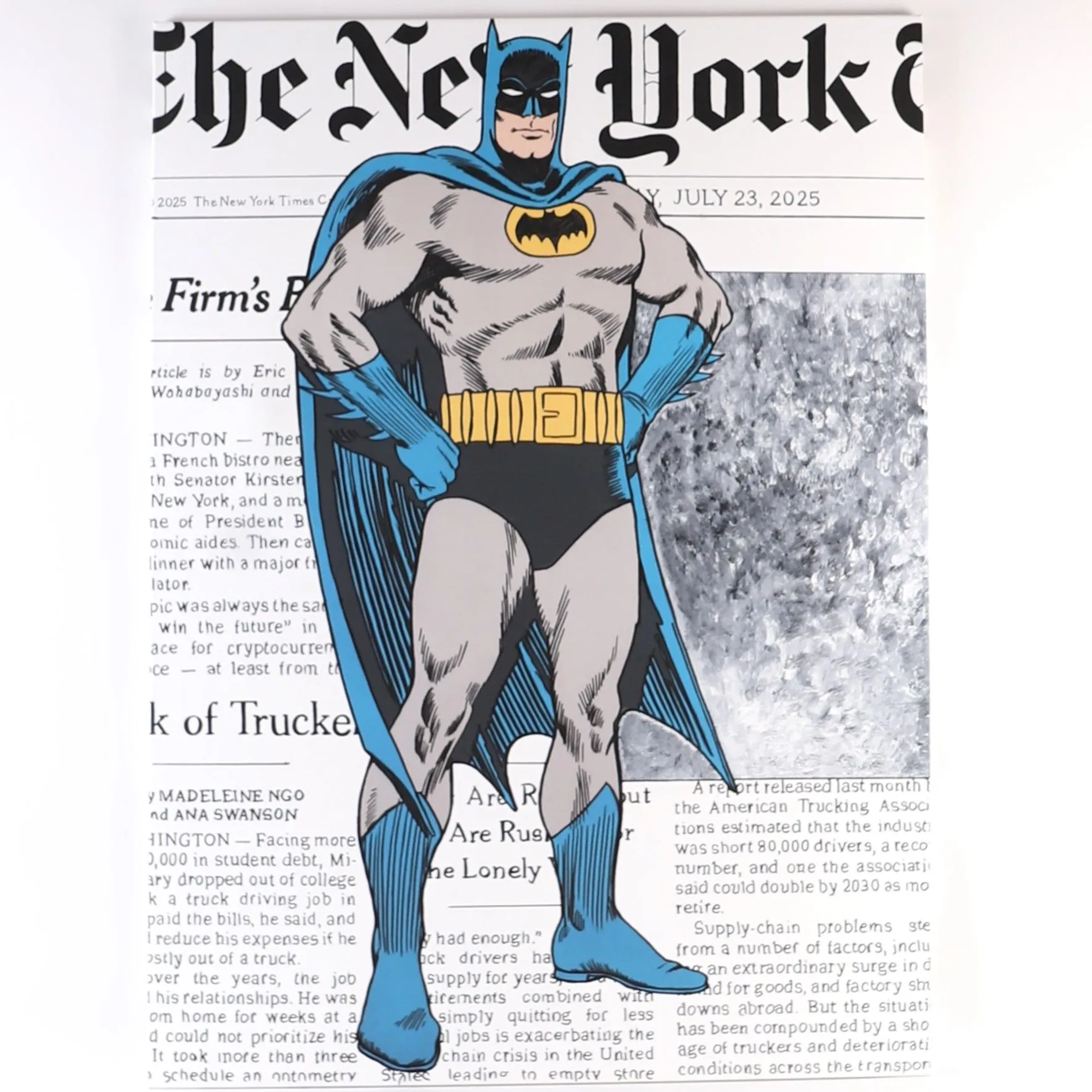 PAINTING "BATMAN IS NOW LOST" by Benjamin SPARK (1969) - Lot 152