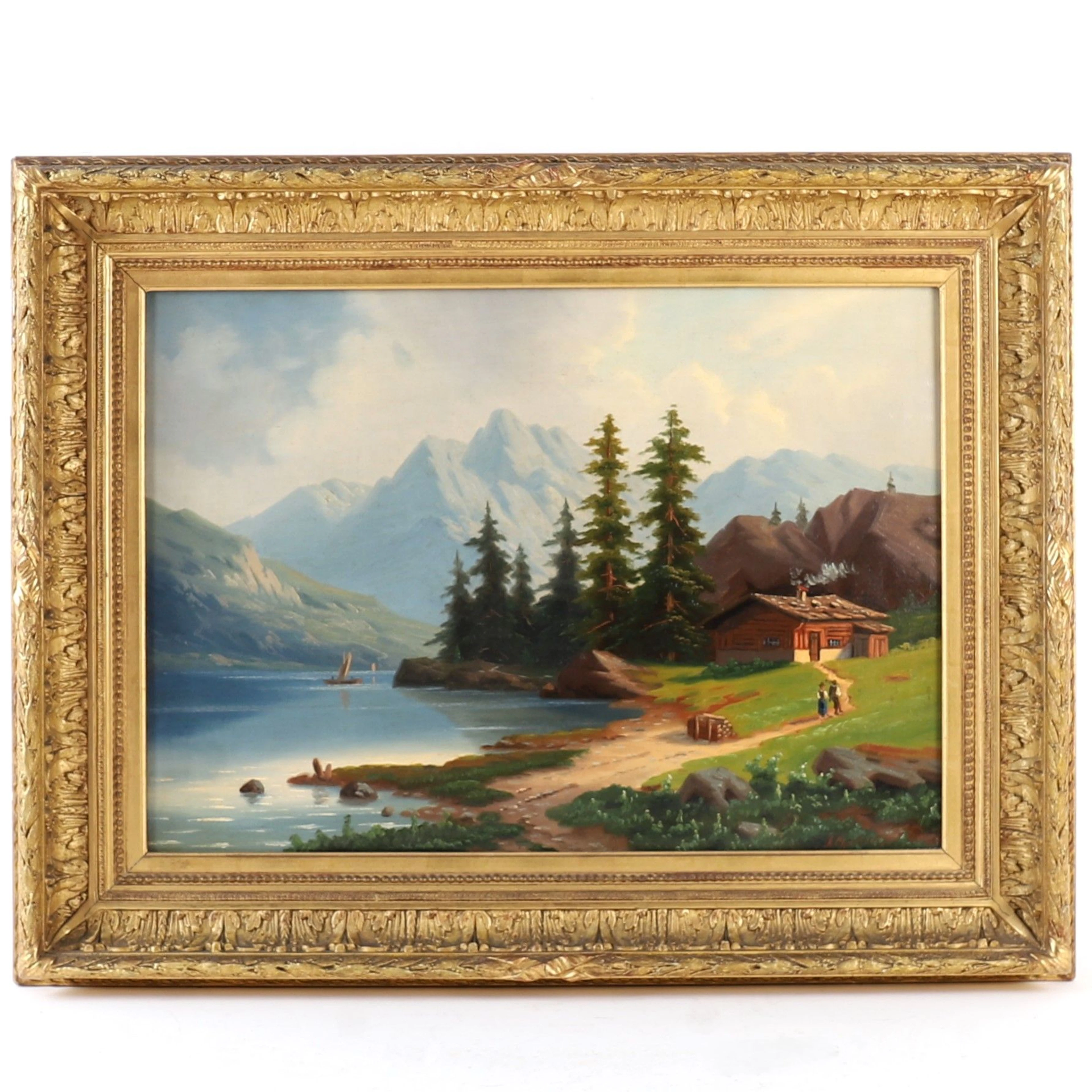 PAINTING "MOUNTAIN LANDSCAPE" 20th CENTURY - Lot 266