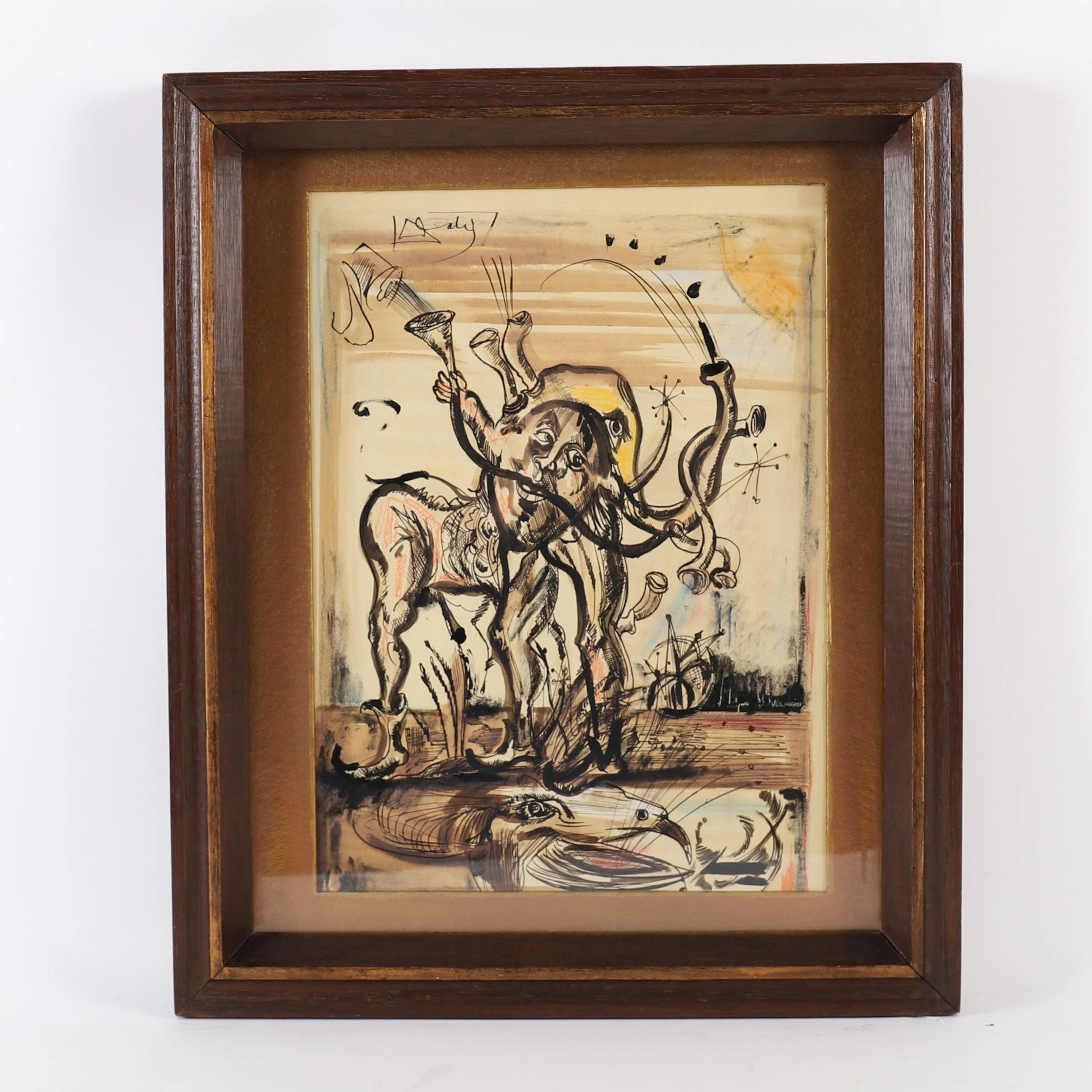 PAINTING "MYTHOLOGY" after Salvador DALI (1904–1989) - Lot 246