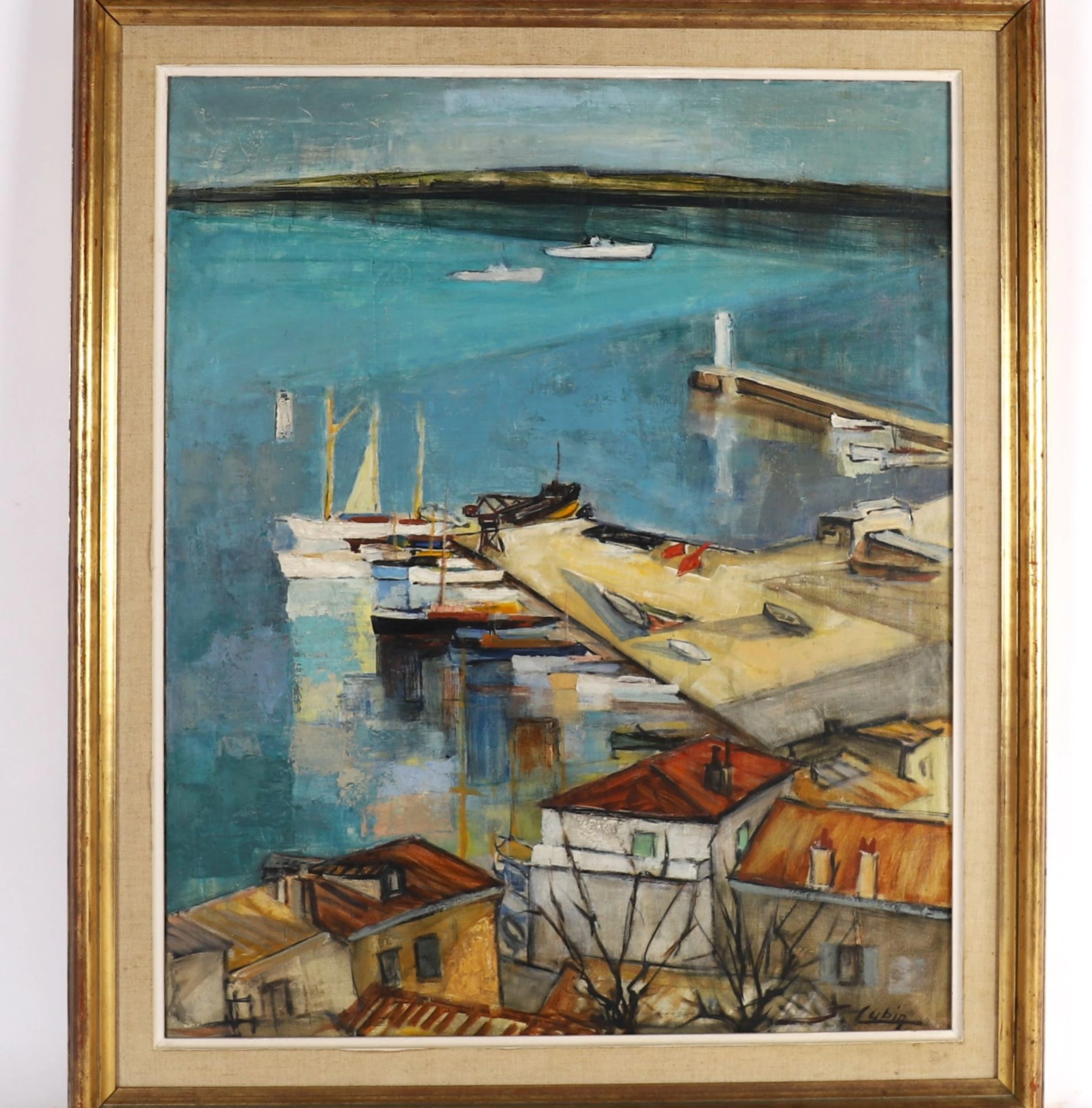 PAINTING "VUE D'UN PORT" - Lot 104