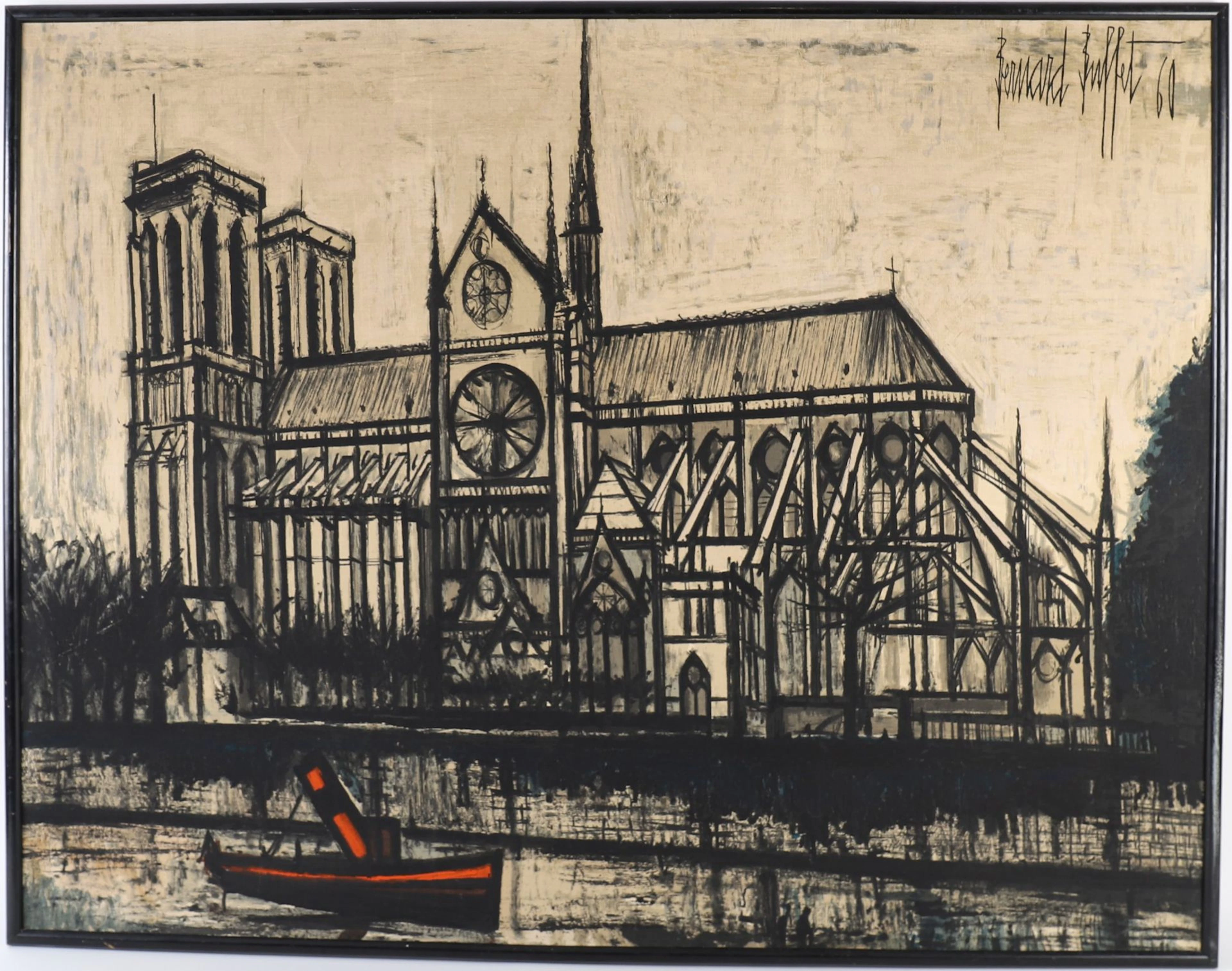 TABLEAU "NOTRE DAME" After Bernard BUFFET (1928-1999) - Lot 185