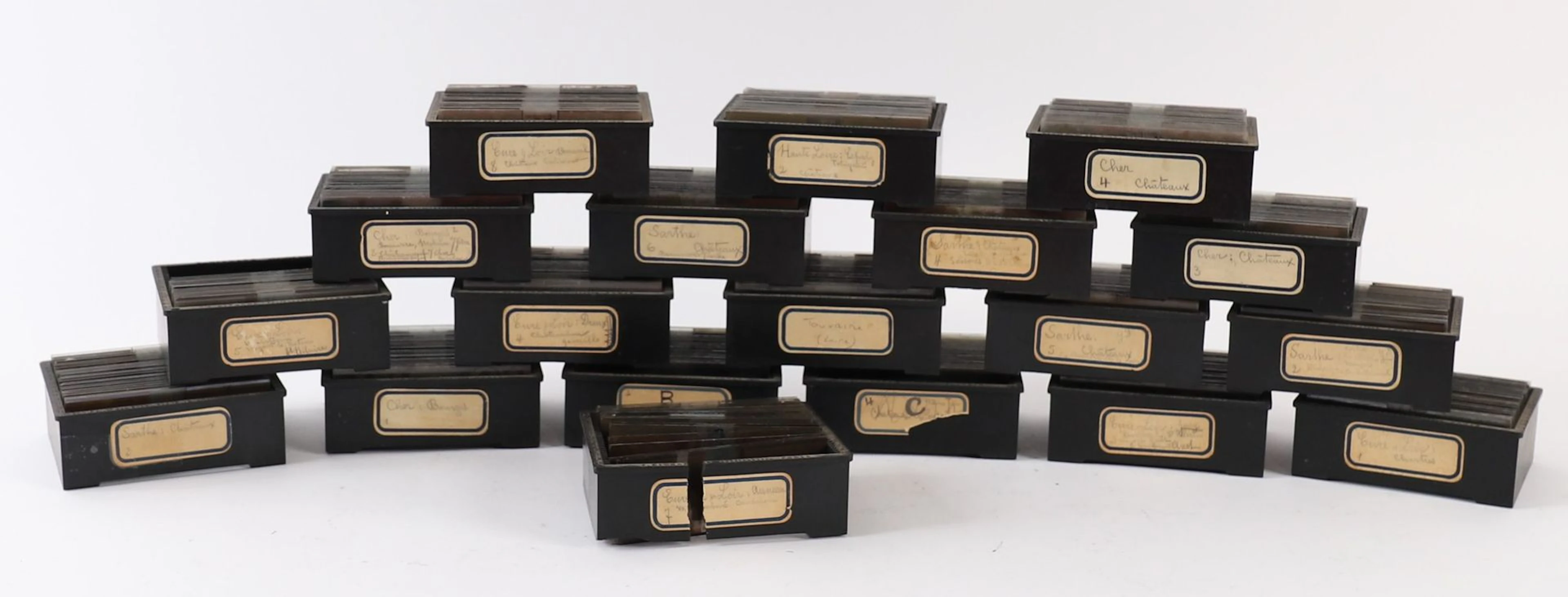 SET OF APPROXIMATELY 450 PLATES FROM THE HAUTE-LOIRE, CHER, - Lot 56