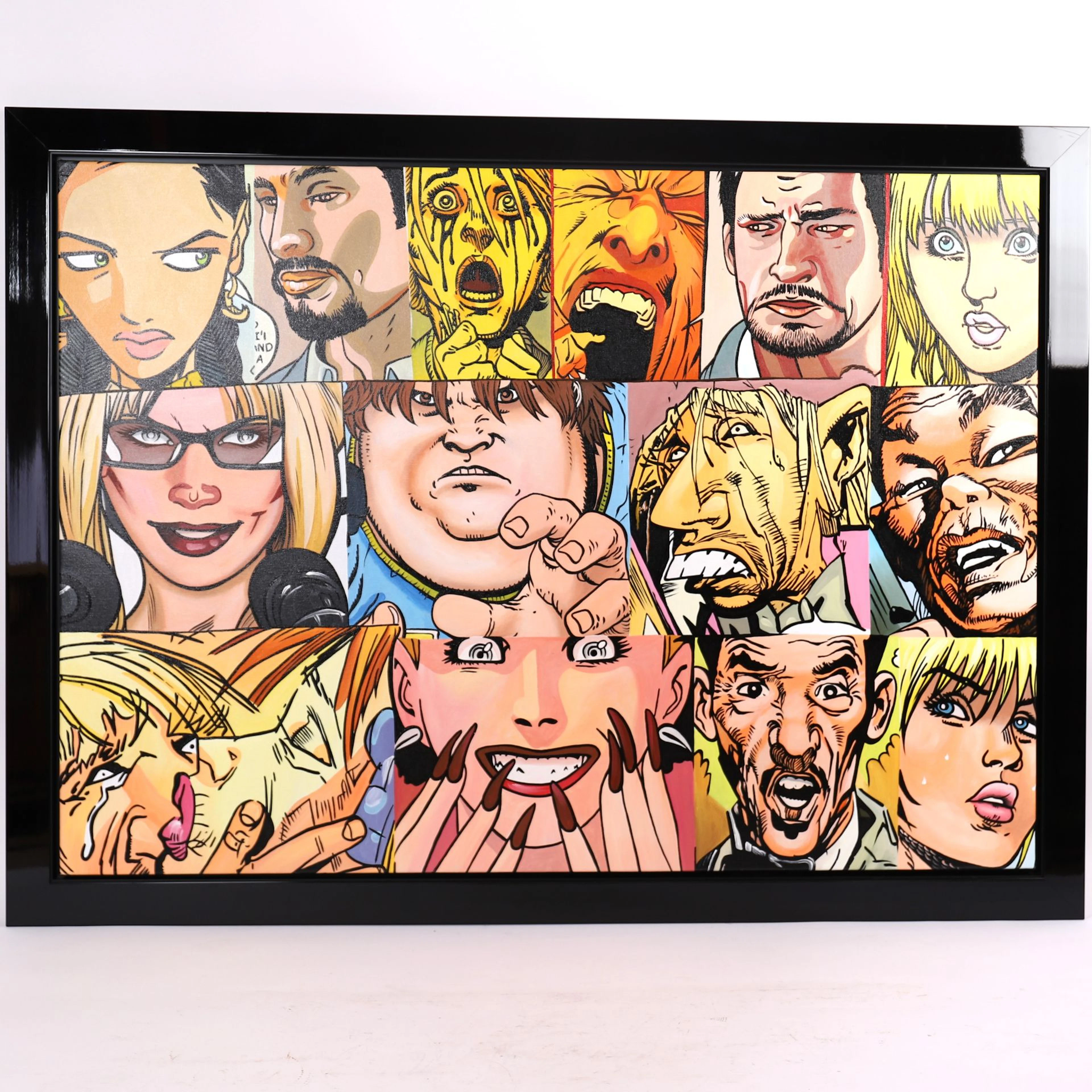 IMPORTANT WORK "14 FACE" by Gudmundur ERRÓ (1932) - Lot 251