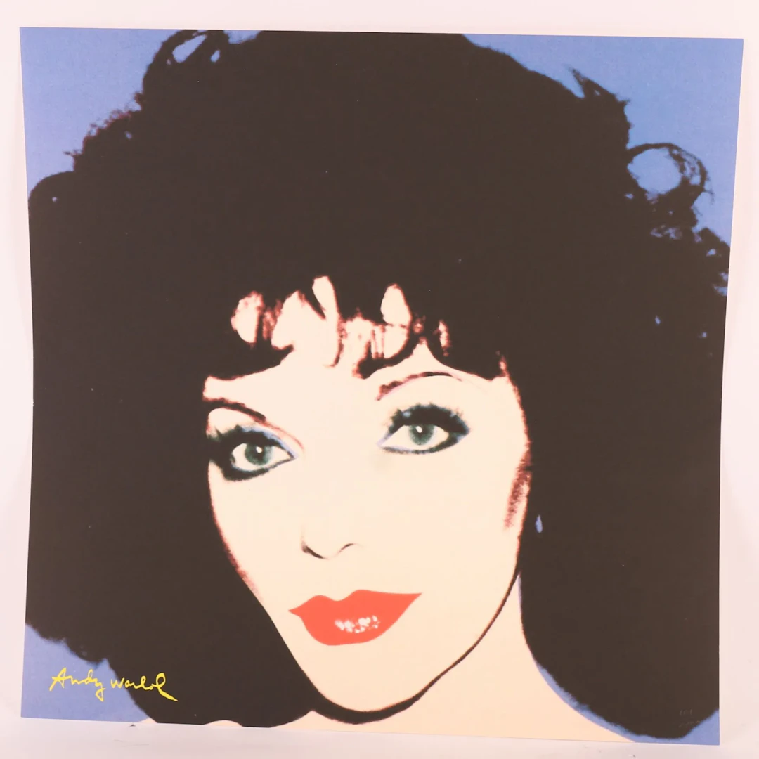 BASED ON A "JOAN COLLINS" LITHOGRAPH BY Andy WARHOL (1928-19 - Lot 336