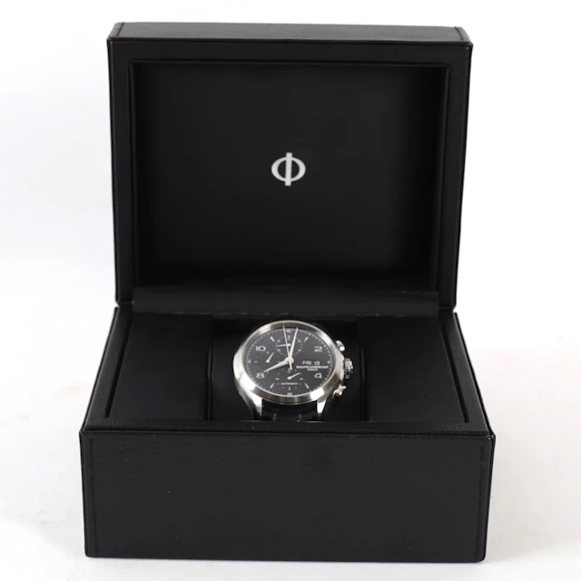 BAUME MERCIER "CLIFTON CHRONOGRAPH BLACK DIAL" MEN'S WATCH - Lot 94