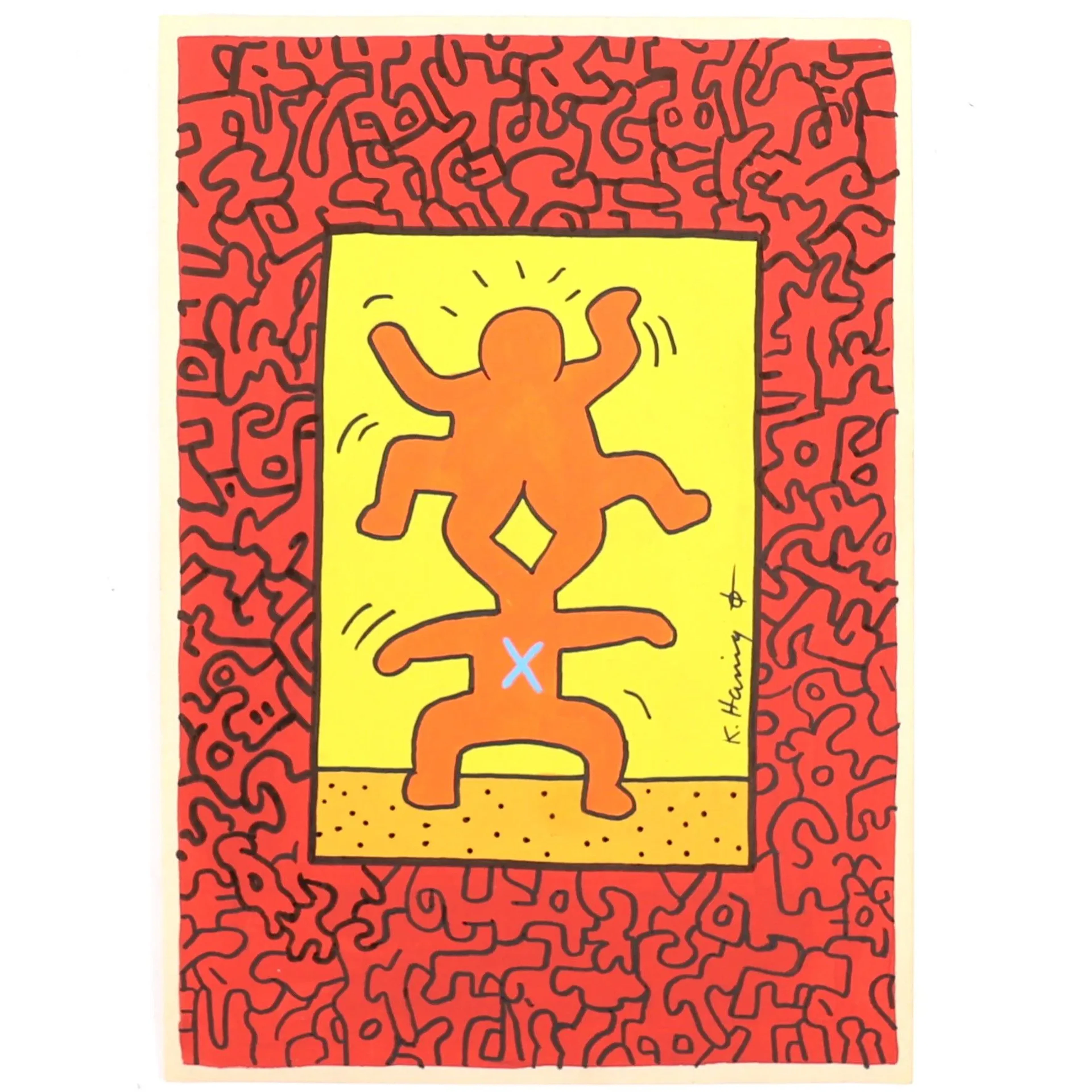 WORK "UNTITLED" after Keith HARING (1958–1990) - Lot 227