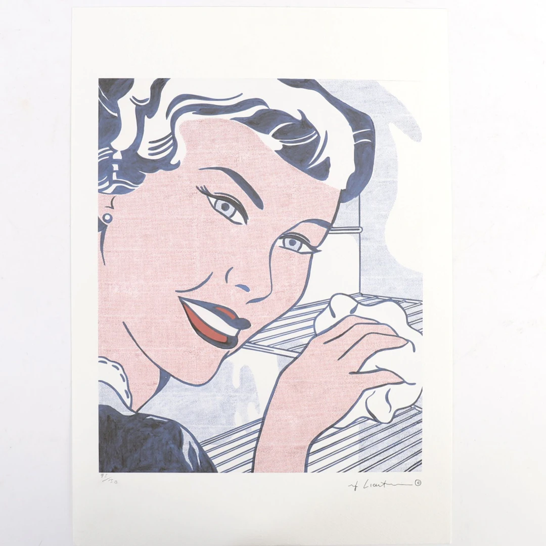 ARTWORK "GIRL" Based on a work by Roy LICHTENSTEIN (1923–199 - Lot 184