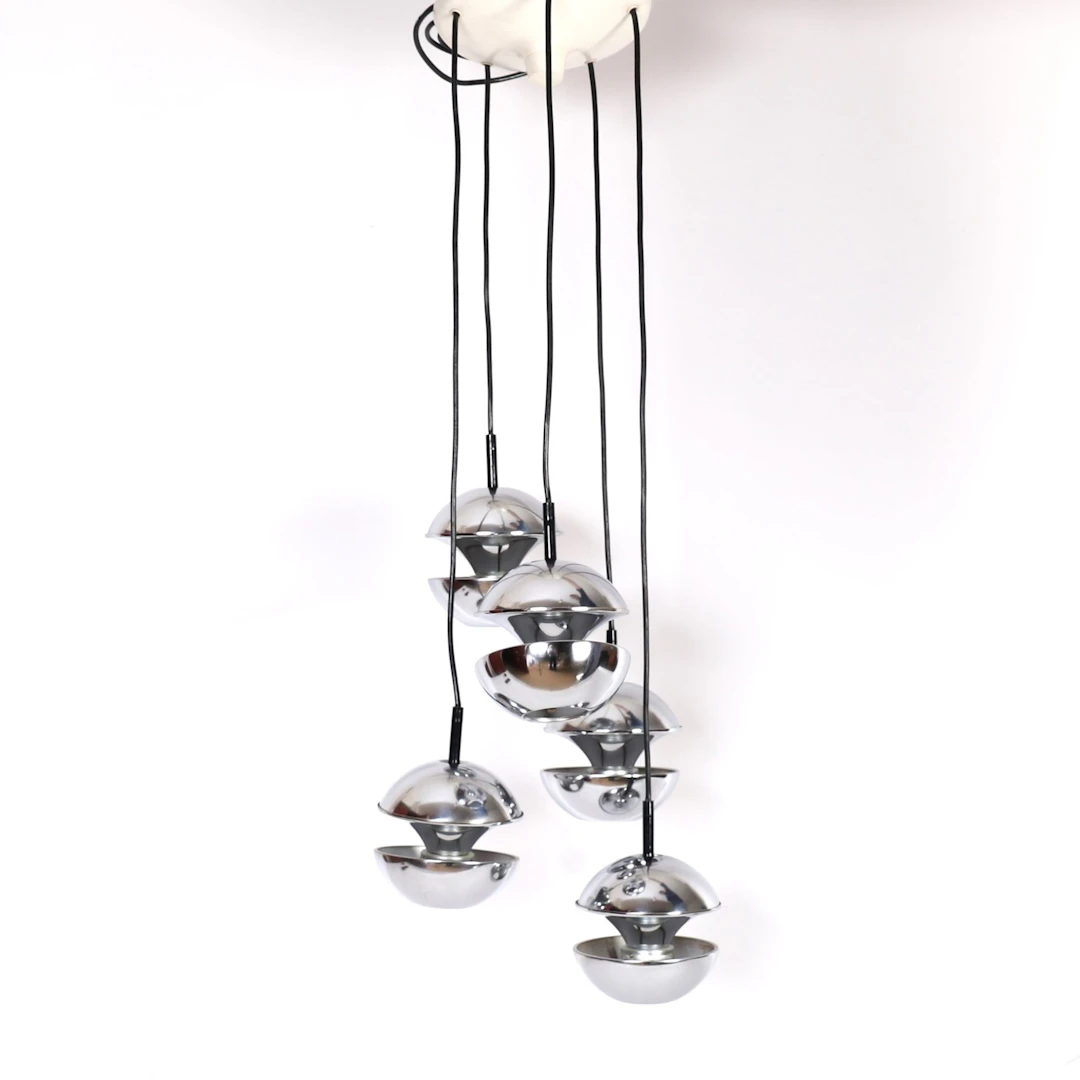 SPACE AGE KAISER LEUCHTEN PLAFONNIER 1970 Living-room lamp m - Lot 326