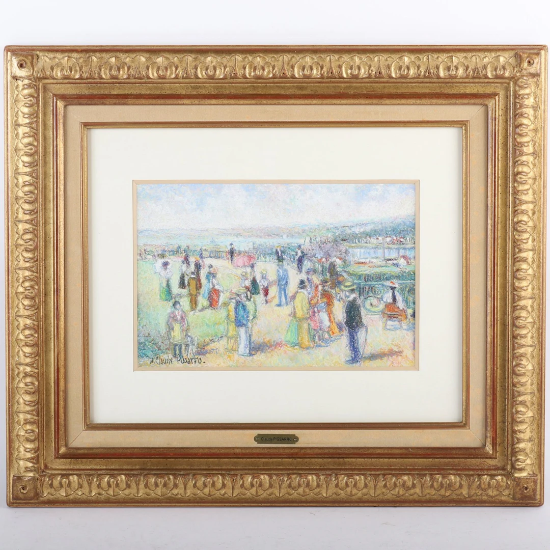 BEAUTIFUL PAINTING "LA TERRASSE DE SAINT GERMAIN" by Hugues - Lot 110