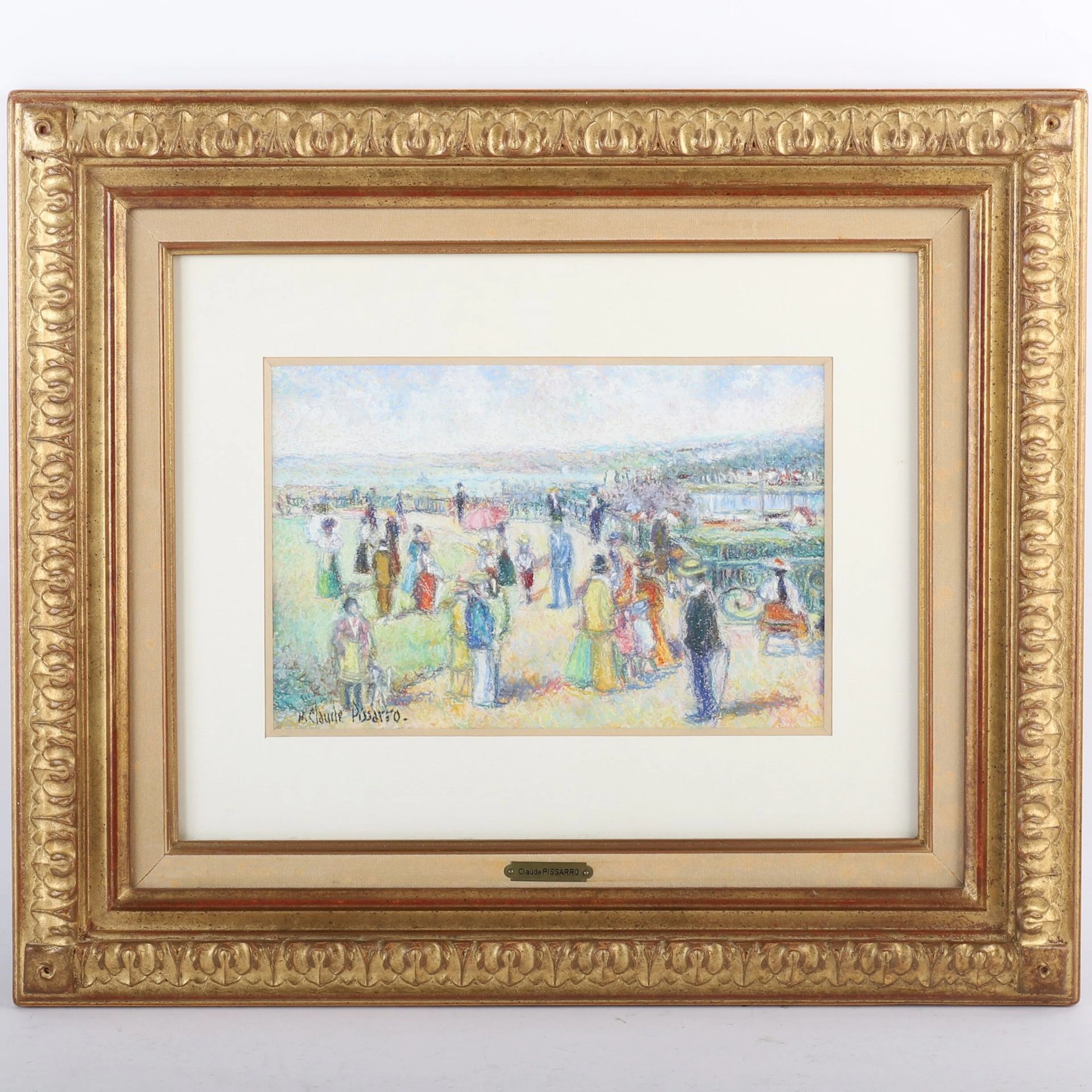 BEAUTIFUL PAINTING "LA TERRASSE DE SAINT GERMAIN" by Hugues - Lot 110