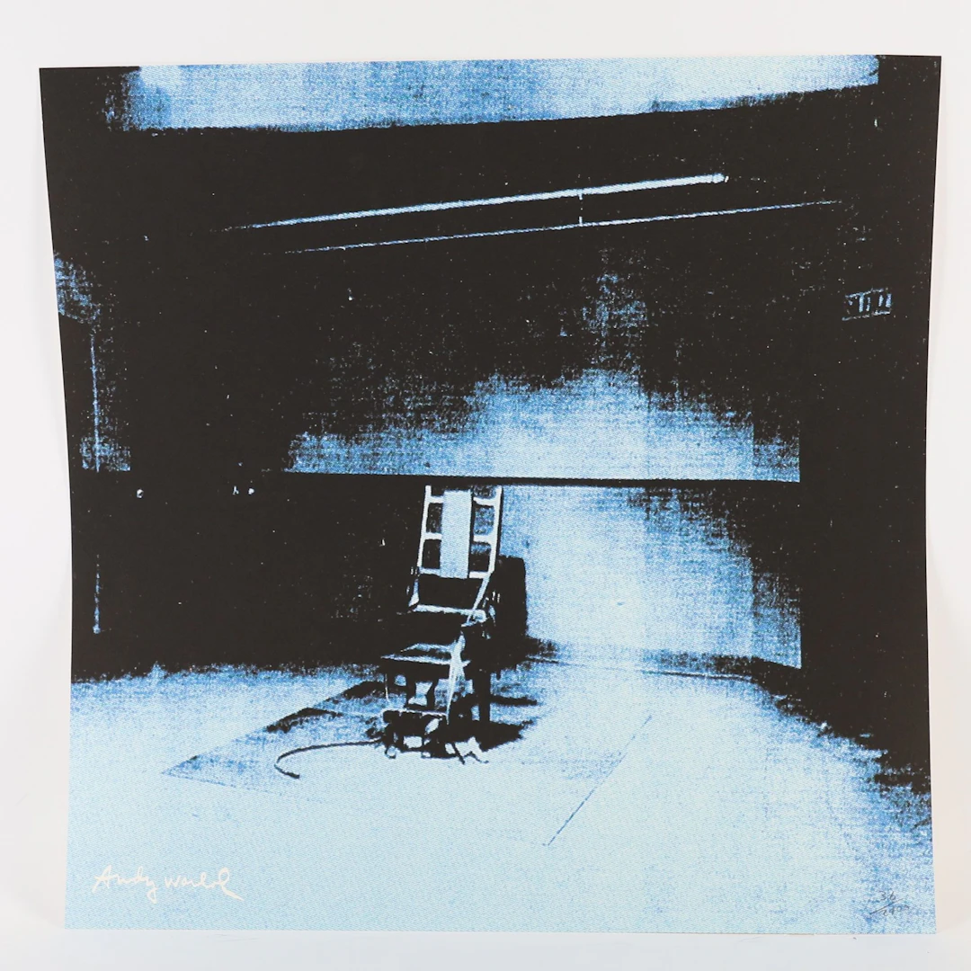 BASED ON AN "ELECTRIC CHAIR" LITHOGRAPH BY Andy WARHOL (1928 - Lot 255