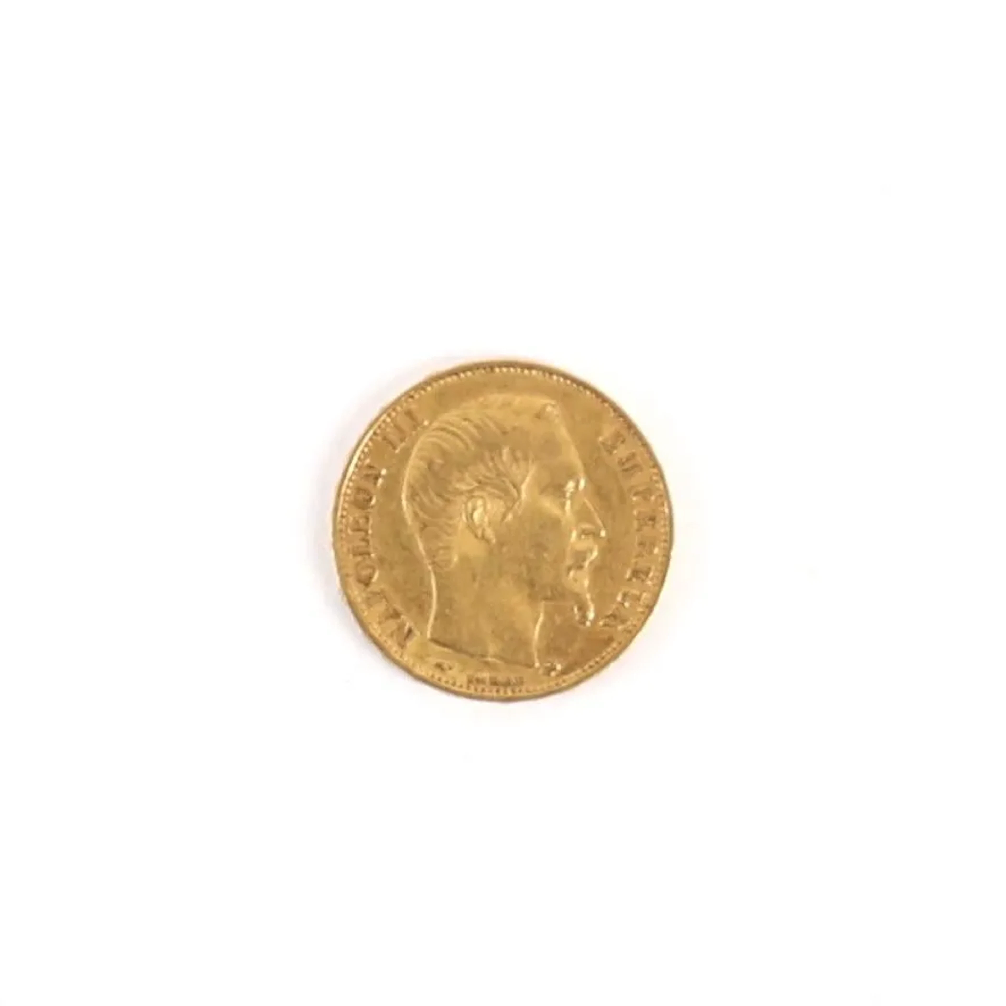 20 FRANCS NAPOLEON III GOLD COIN, 1858 - Lot 70