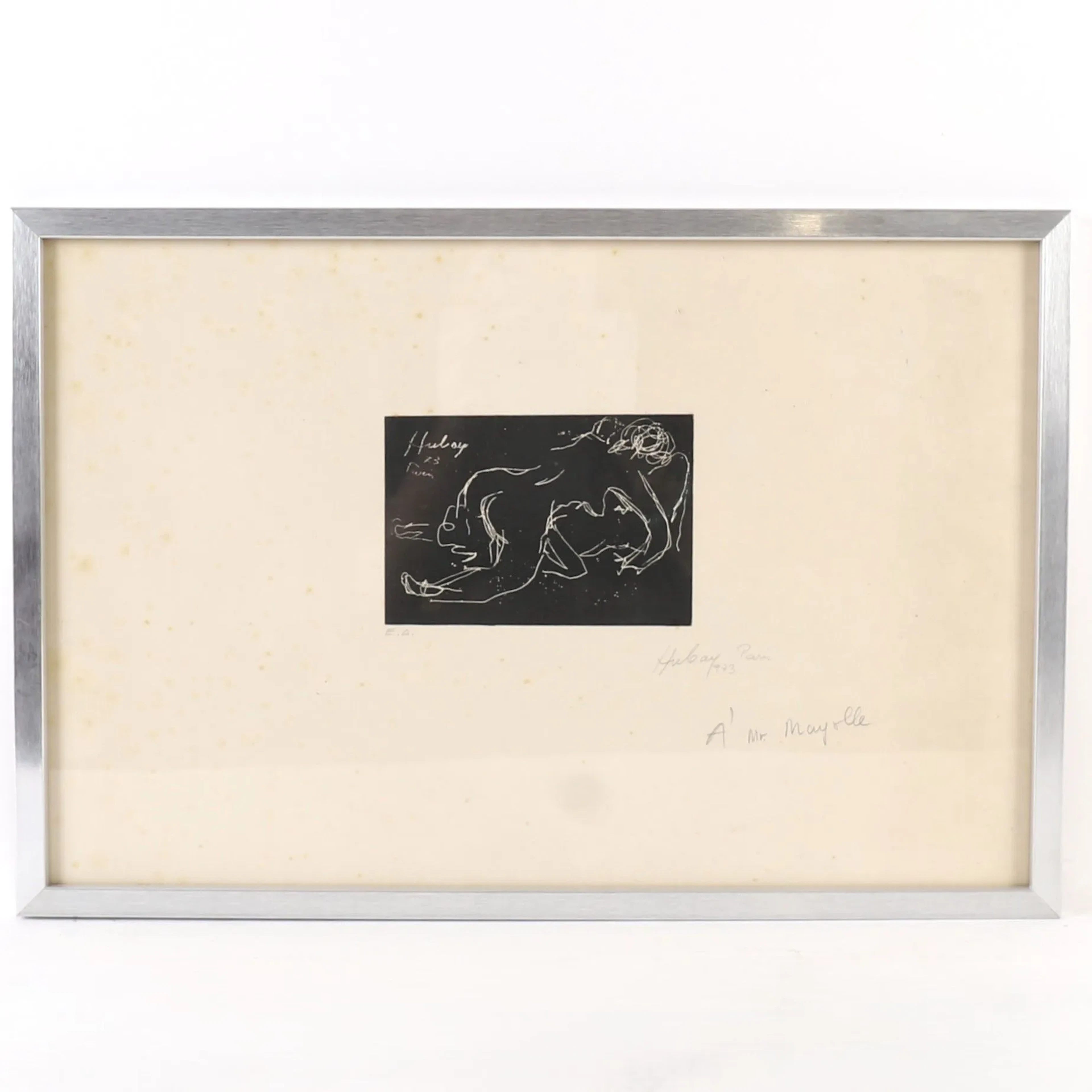 WORK "NAKED FEMALE PAIR" by Paul HUBAY (1930–1994) - Lot 175