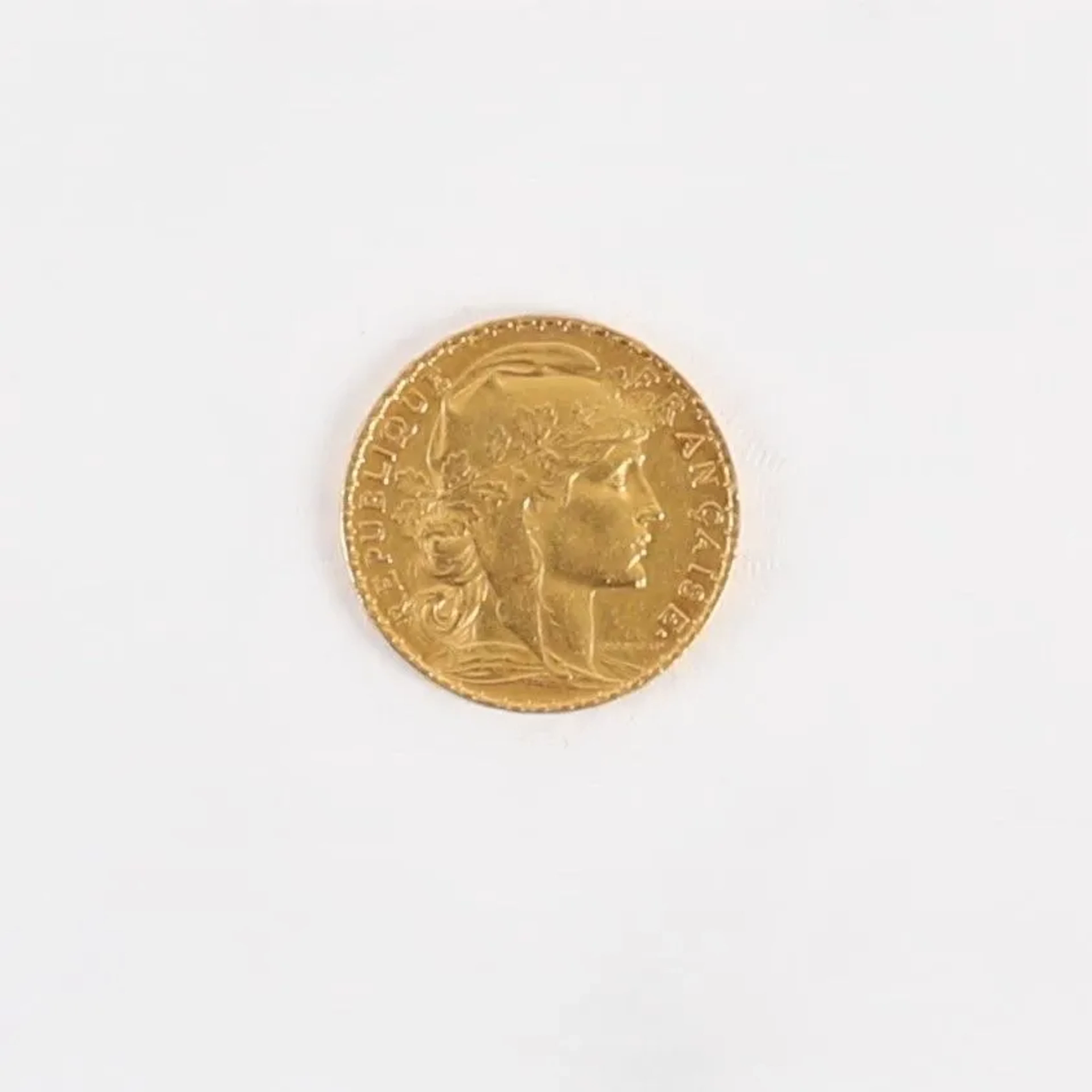 20-FRANC GOLD COIN WITH ROOSTER, 1904 - Lot 47