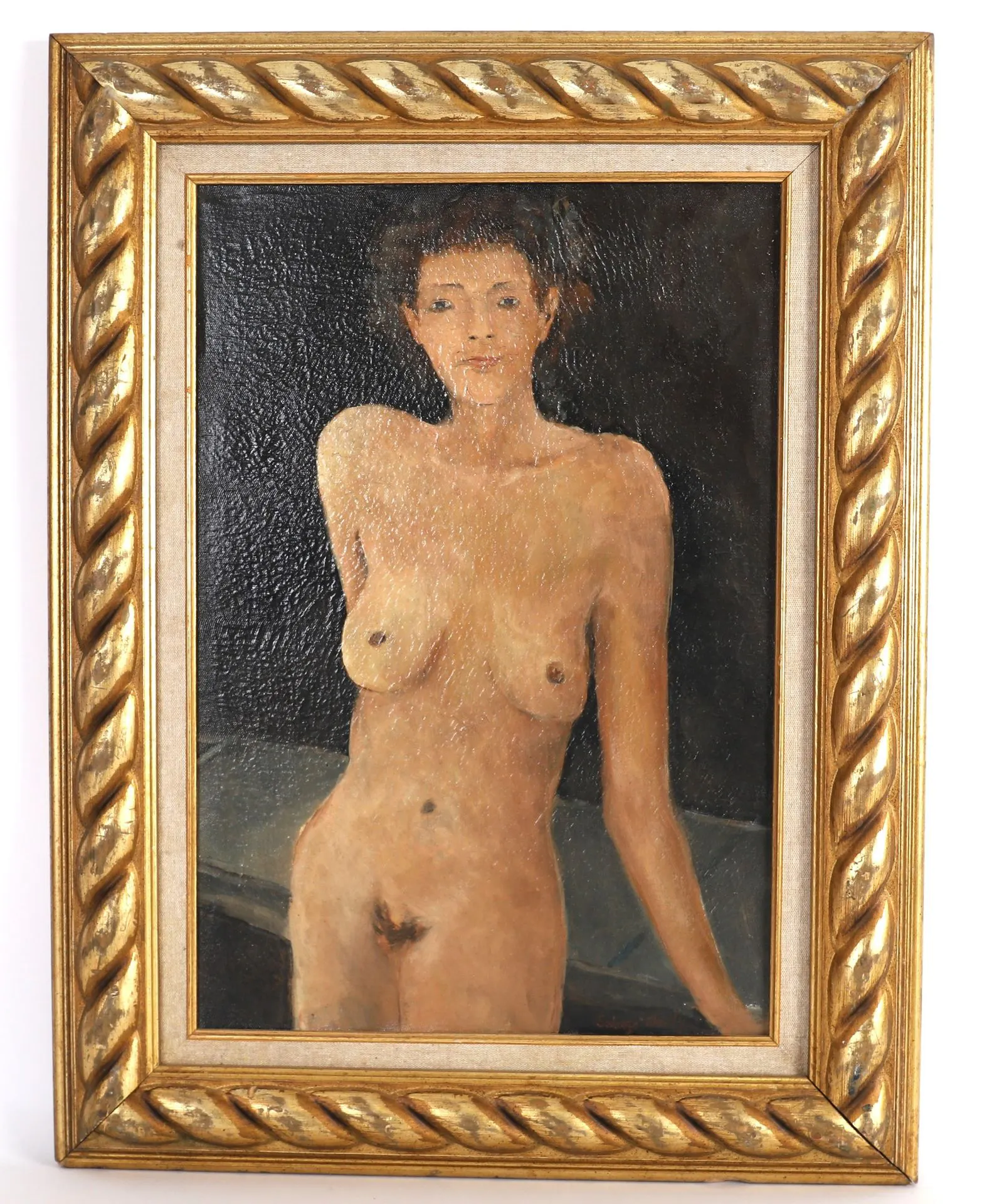PAINTING "NUDE WOMAN," 20th Century - Lot 223