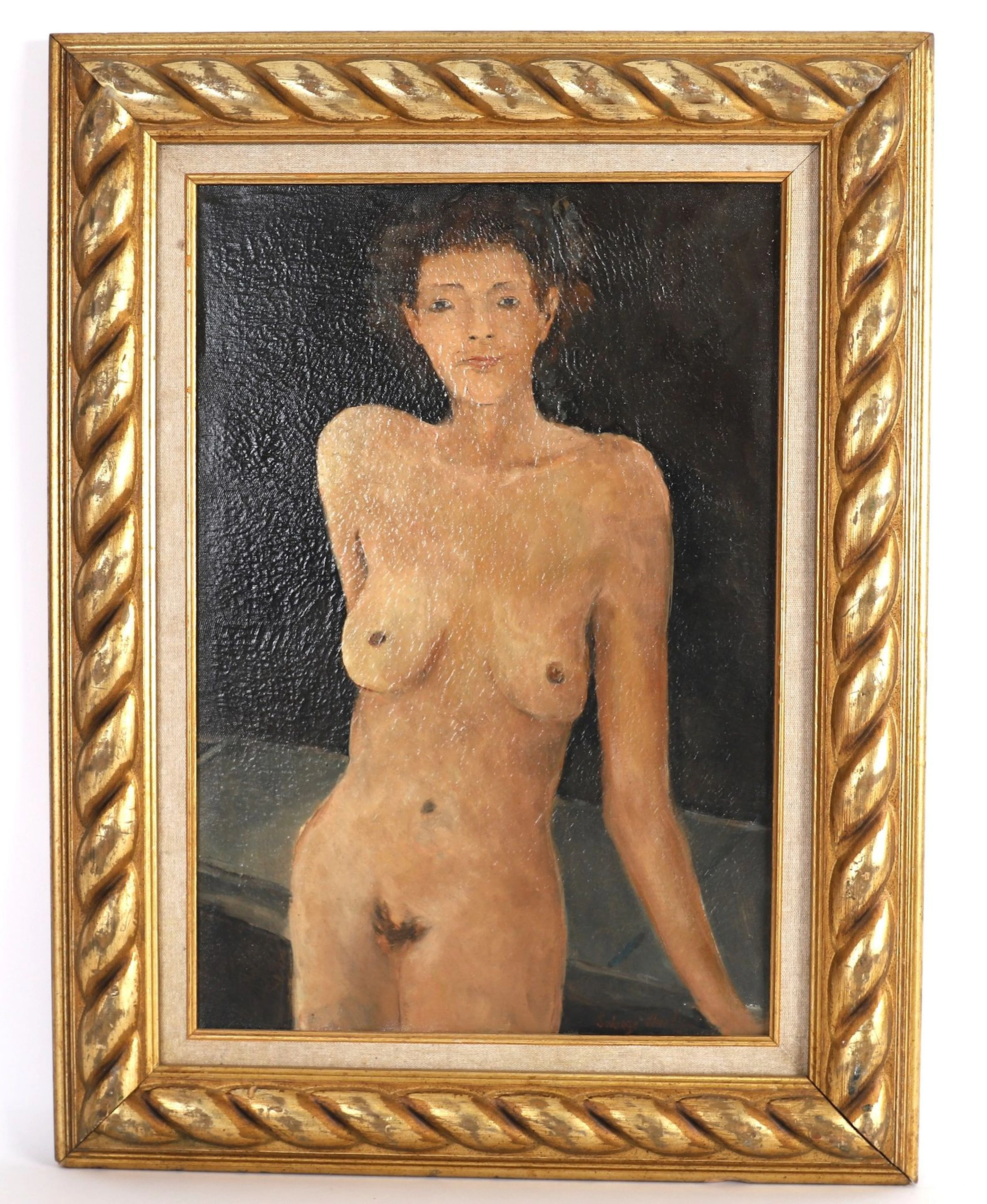 PAINTING "NUDE WOMAN," 20th Century - Lot 223