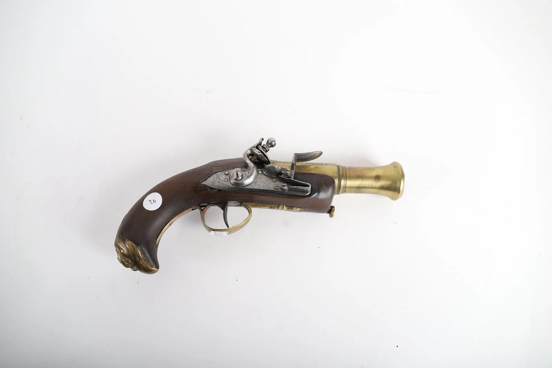 MARINE FLINTLOCK PISTOL. - Lot 50