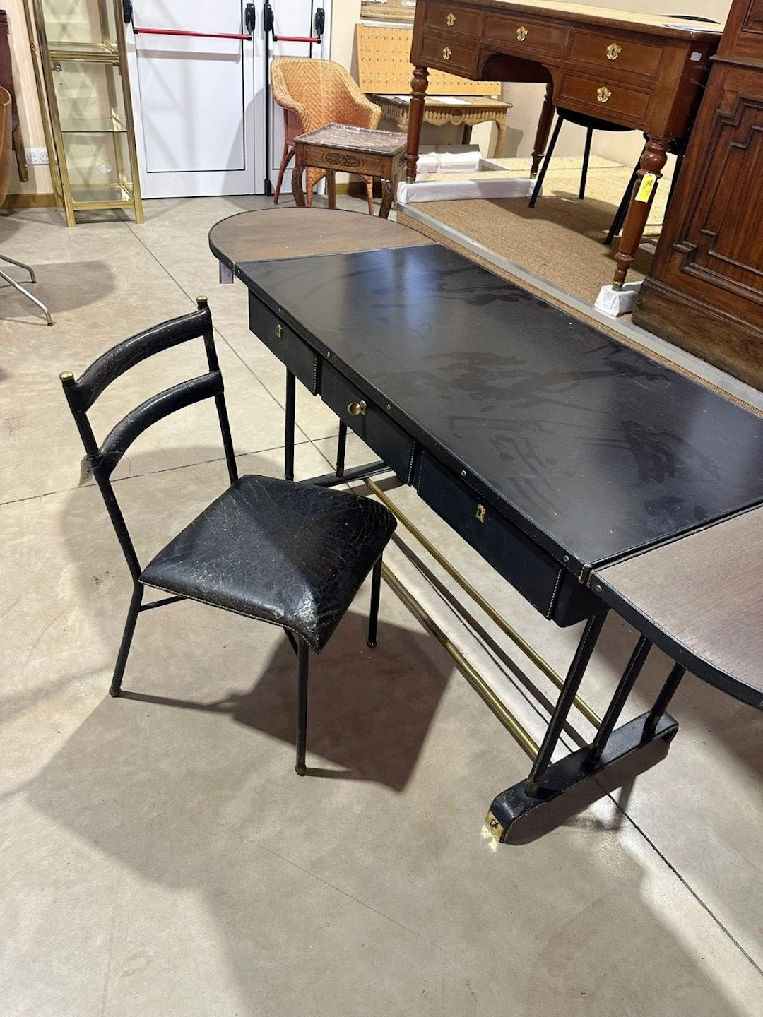 RECTANGULAR DESK by Jacques ADNET (1900–1984) - Lot 301