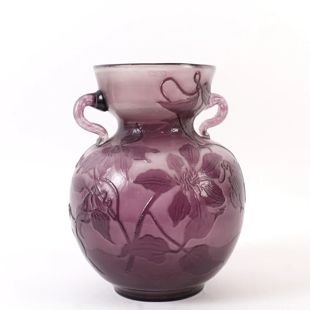 "CLÉMENTIS" SPHERE VASE, CRISTALLERIE DE GALLÉ, NANCY - Lot 105