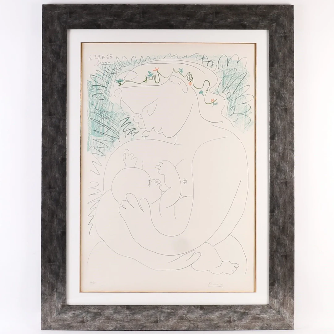 IMPORTANT WORK "LA GRANDE MATERNITÉ" after Pablo PICASSO (18 - Lot 101