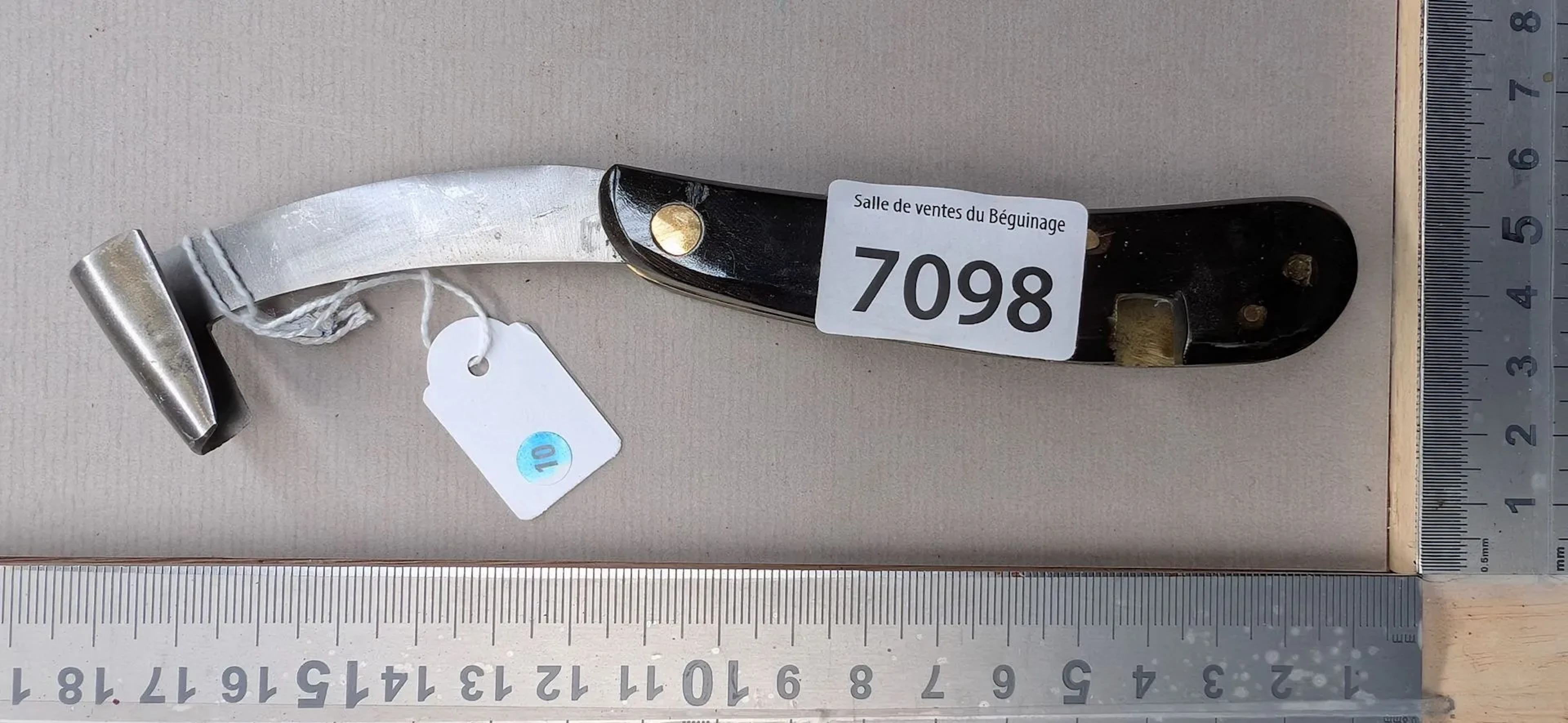 Forester's claw with horn handle (folding) - See photos for dimensions