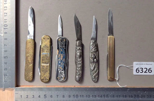 5 antique knives—see photos for dimensions and condition