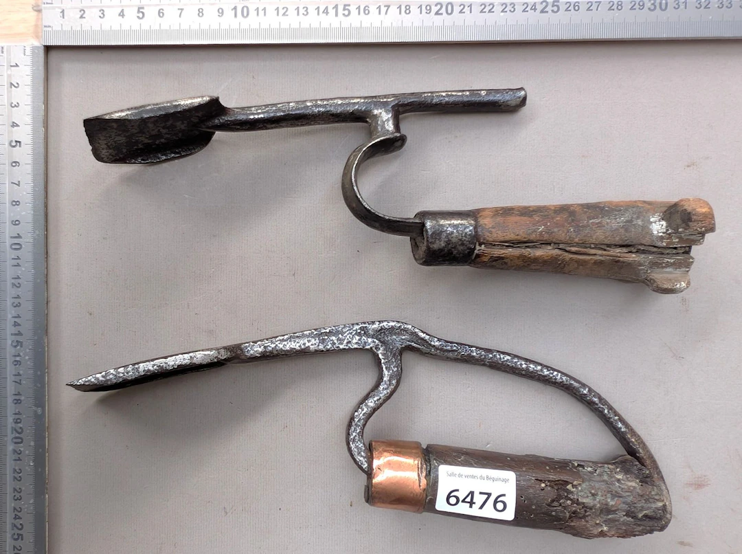 2 antique farrier's anvil blocks in their original condition—see photos