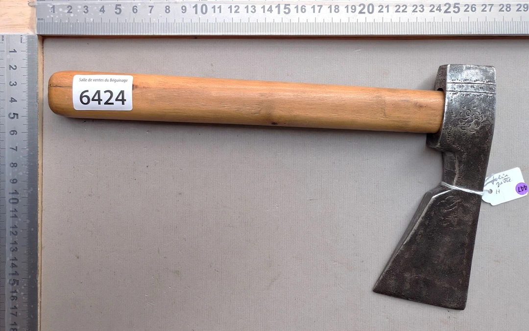 Nice stamped hatchet—see photos for dimensions and condition
