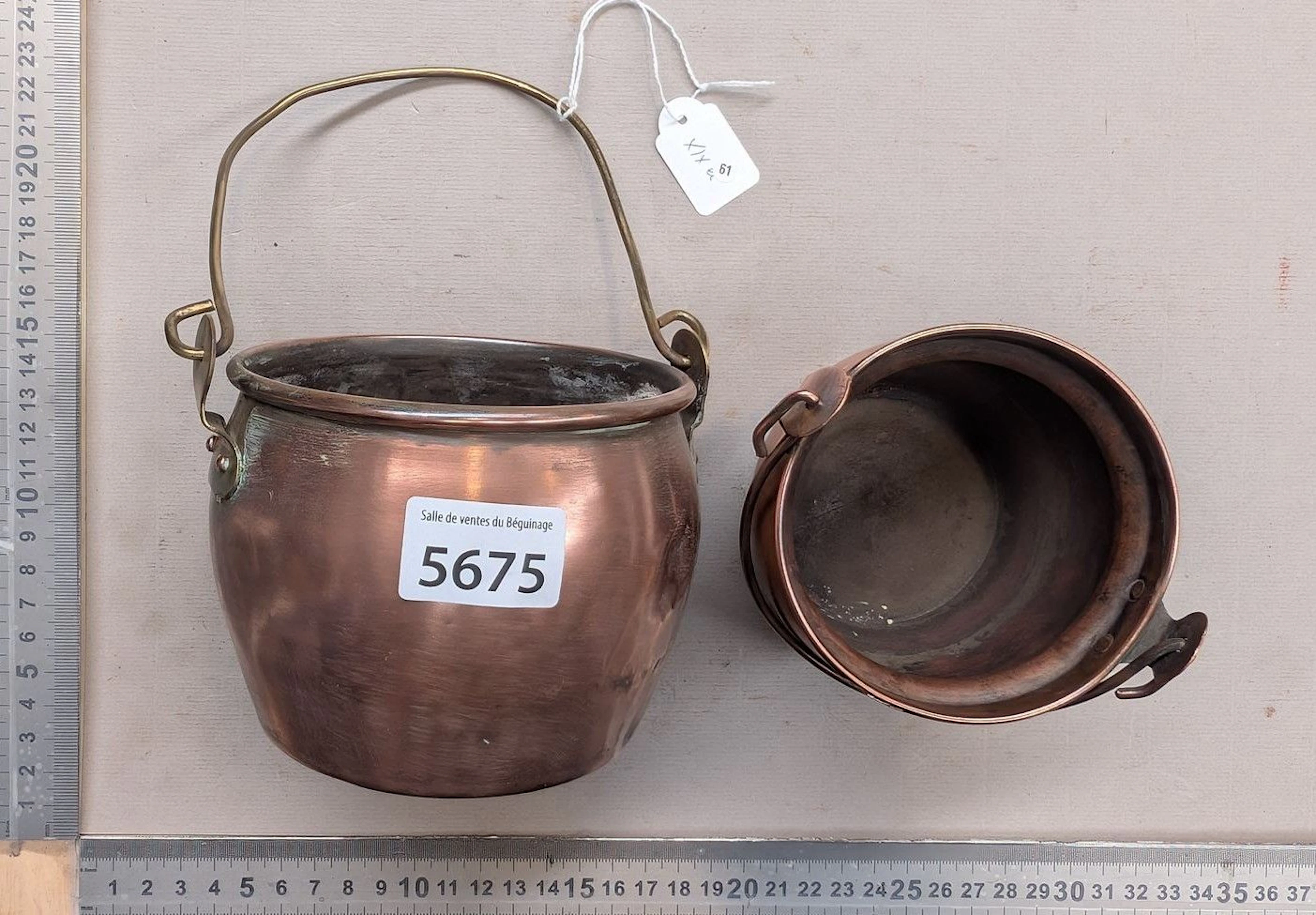 Vintage glue pot with double boiler—see photos for dimensions and condition