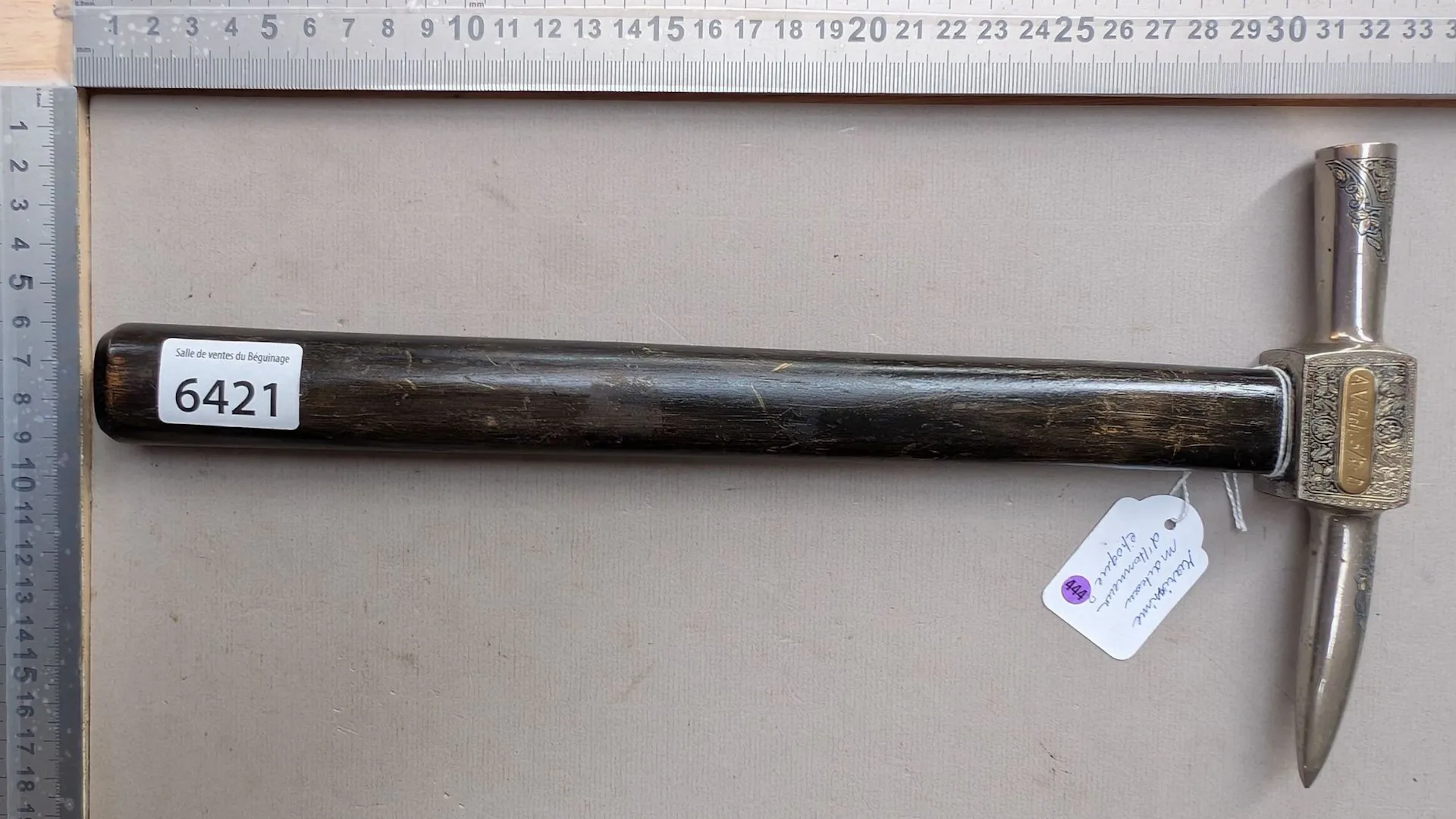 1 exceptional ceremonial hammer - See photos for dimensions and condition