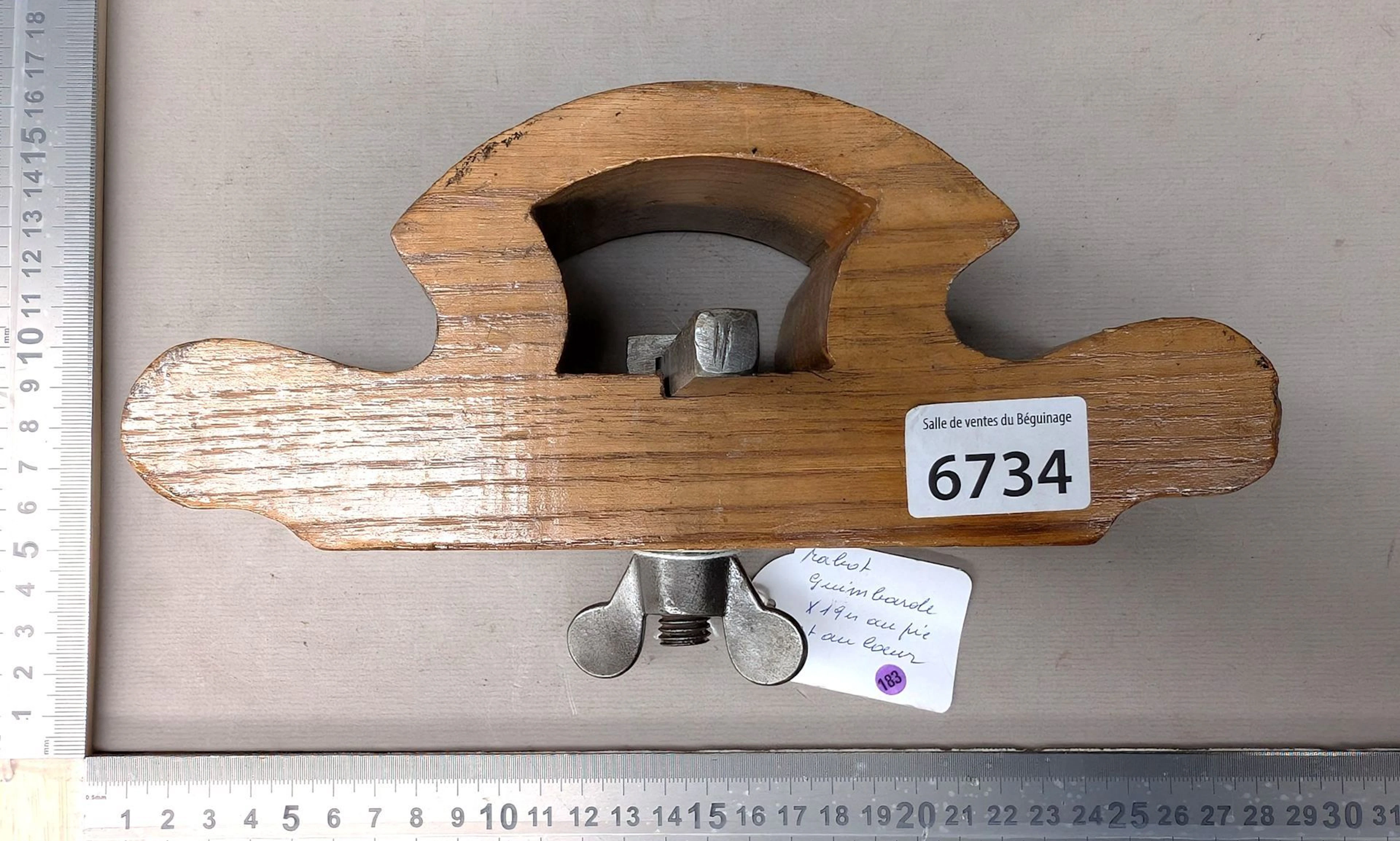 1 19th-century hand plane—see photos for dimensions and condition