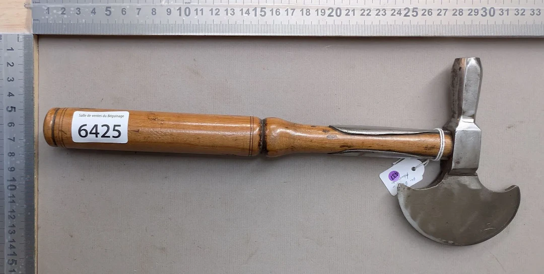 1 antique sugar axe—see photos for dimensions and condition