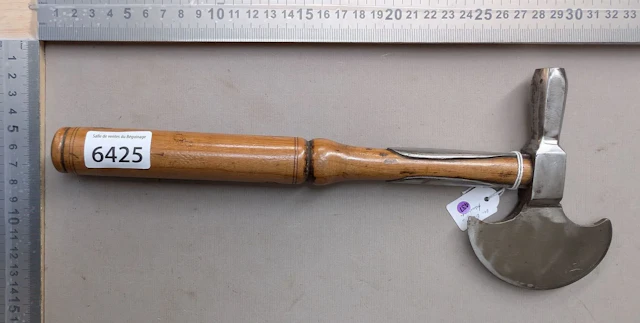 1 antique sugar axe—see photos for dimensions and condition