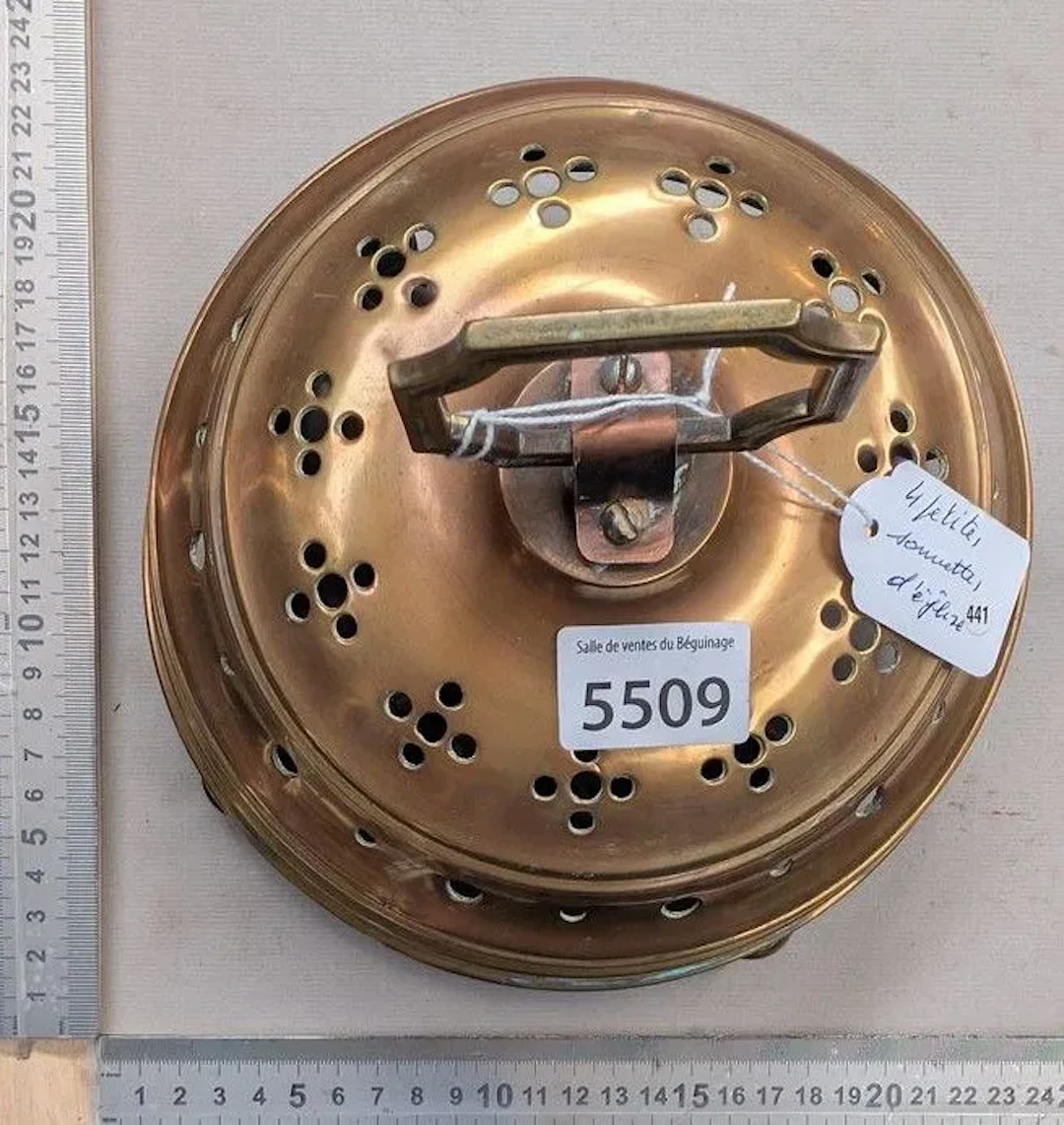 4 small church bells—see photos for dimensions and condition