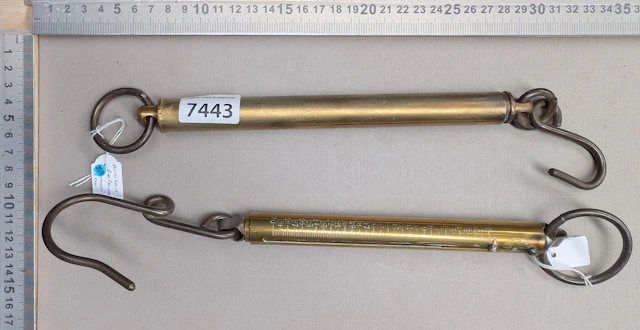2 antique Roman scales—see photos for dimensions and condition