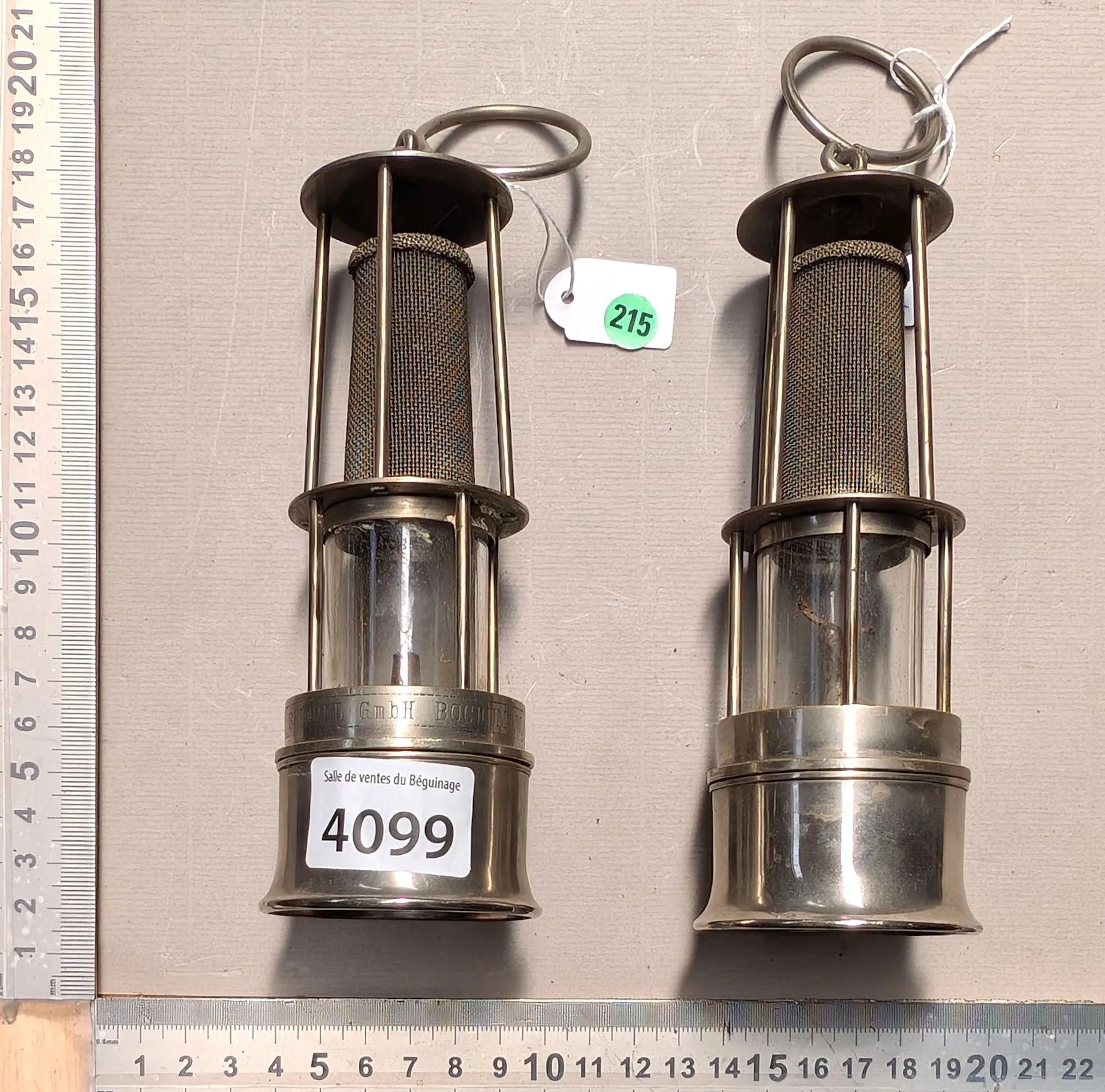 Small miner's lamp—see photos for dimensions and condition