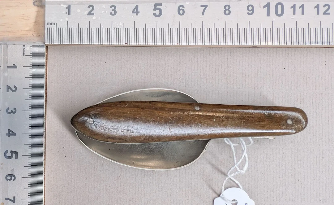 Antique folding spoon—see photos for dimensions and condition