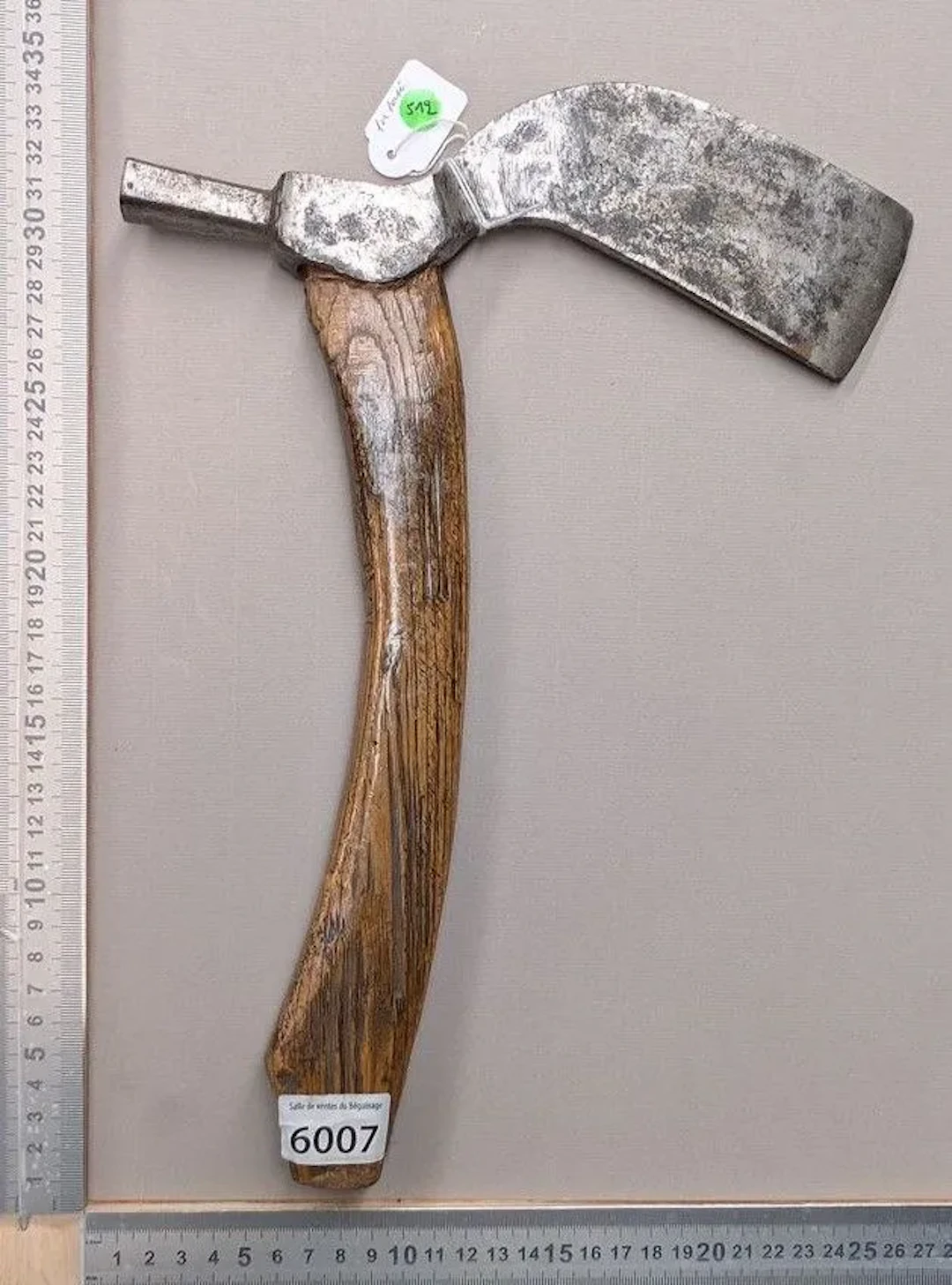 1 rare axe—see photos for dimensions and condition