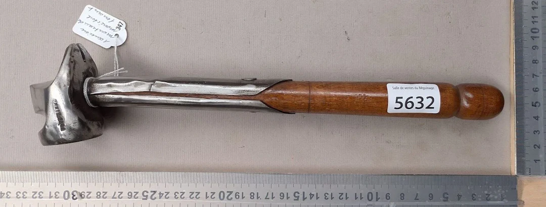 A very old farrier's hammer—see photos for dimensions and condition