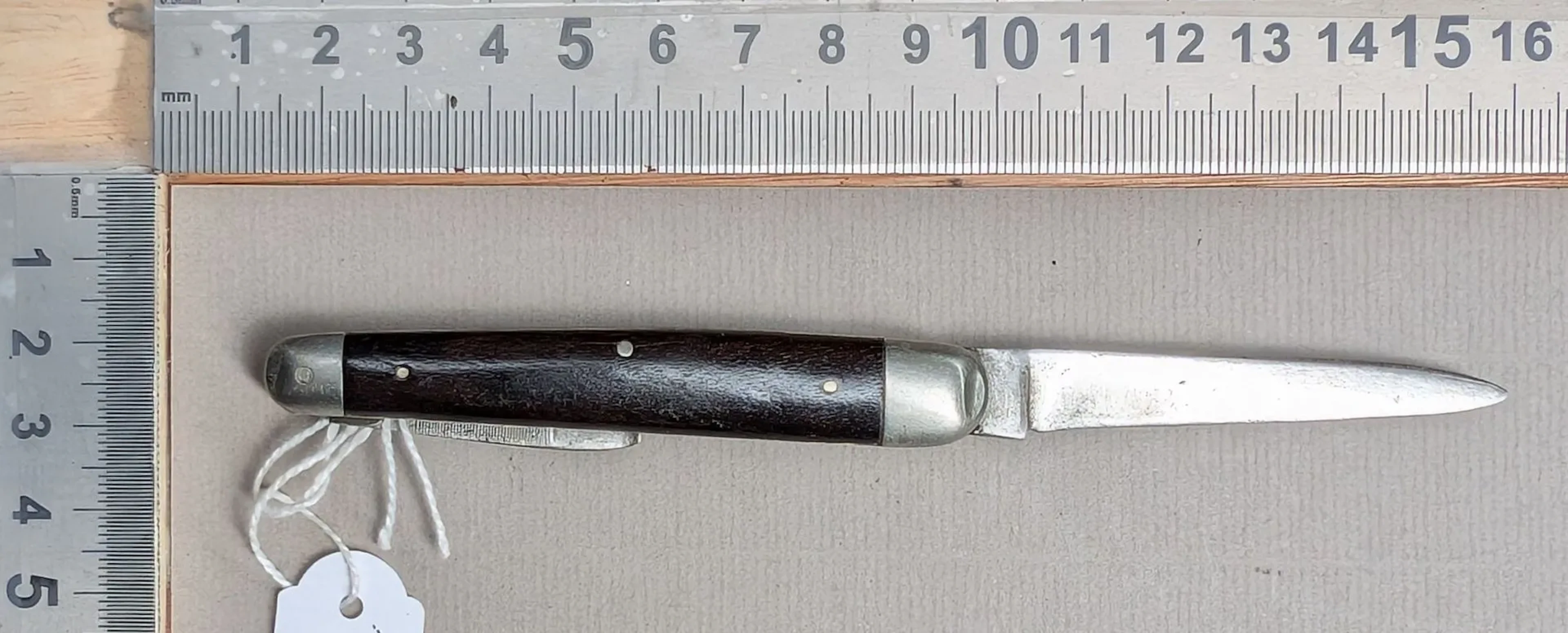 Antique 2-blade pocket knife - See photos for dimensions and condition