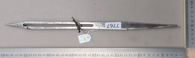 Large antique 18th-century wrought-iron reduction compass—see photos