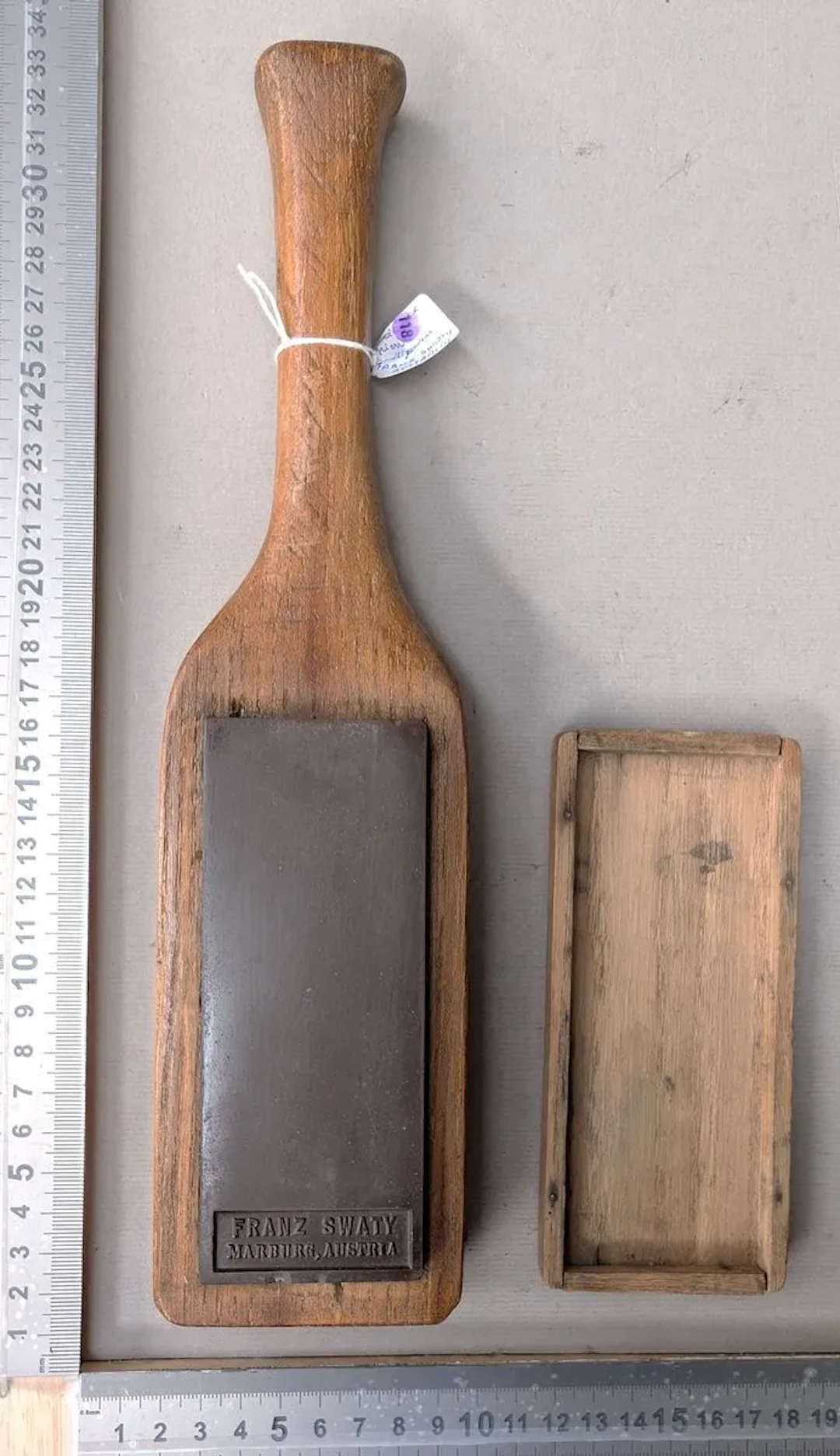 Antique whetstone—see photos for dimensions and condition