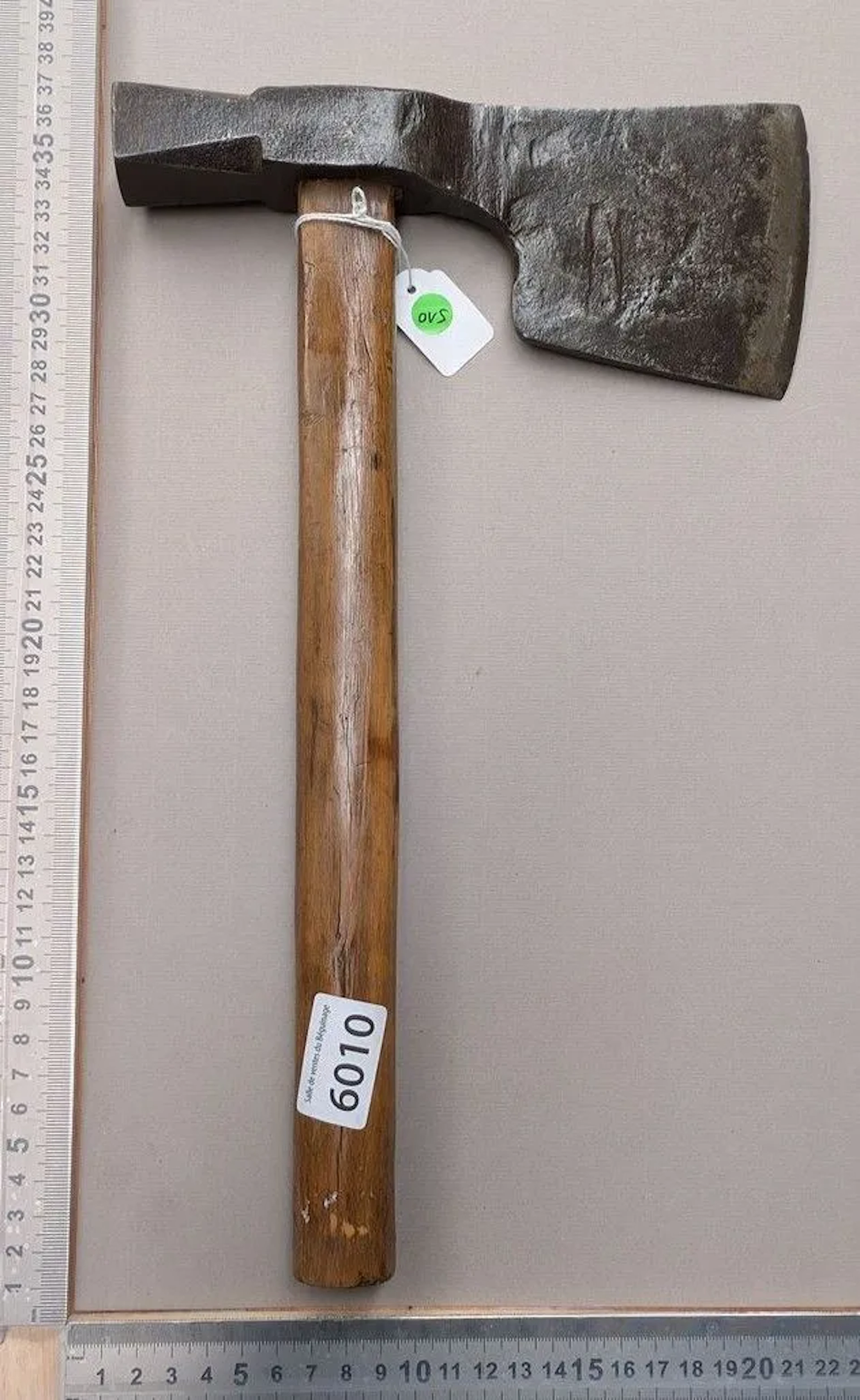 1 slate-cutting axe—see photos for dimensions and condition